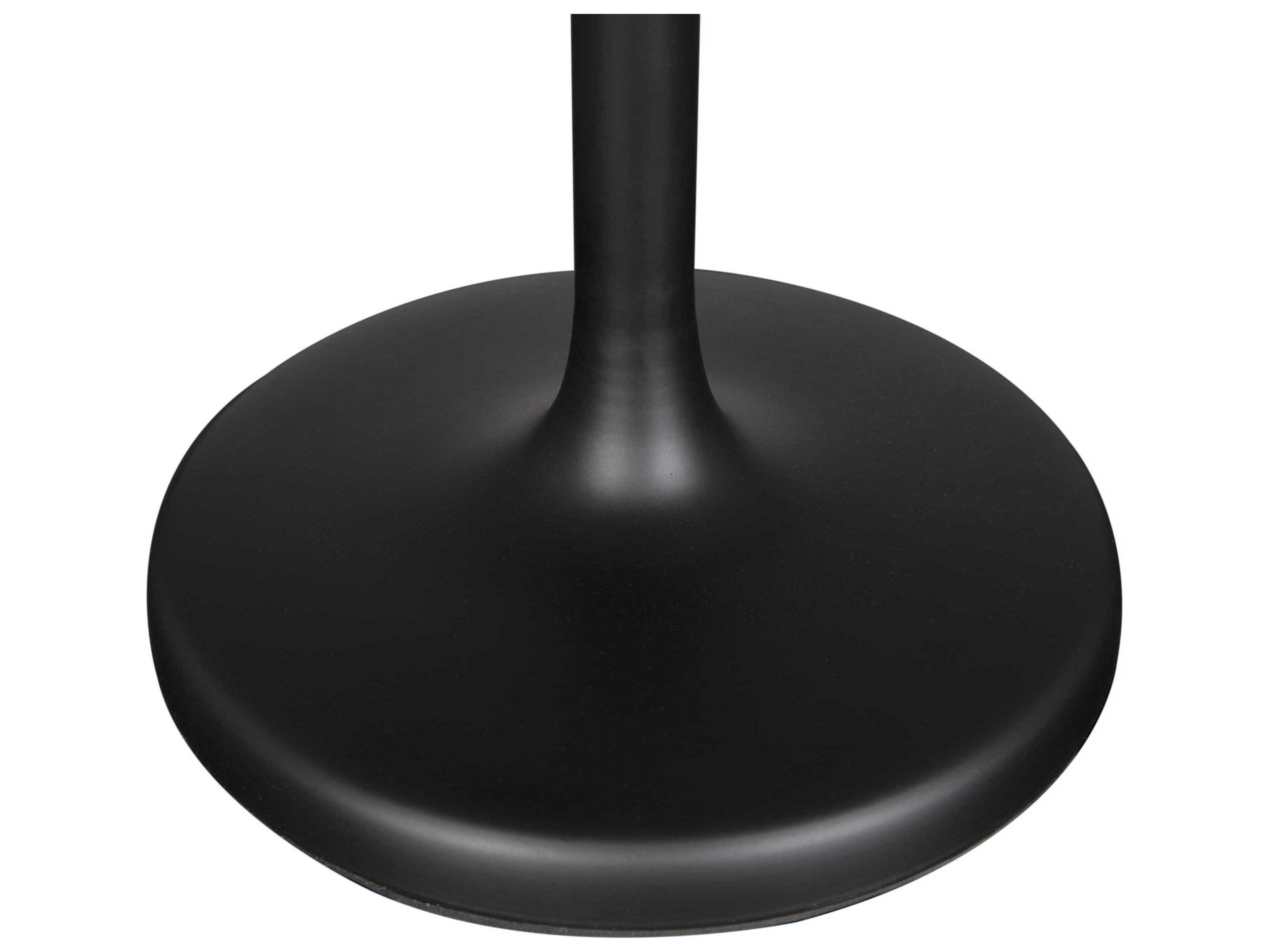 Noir Wilder Matte Black Special Shade Buffet Lamp