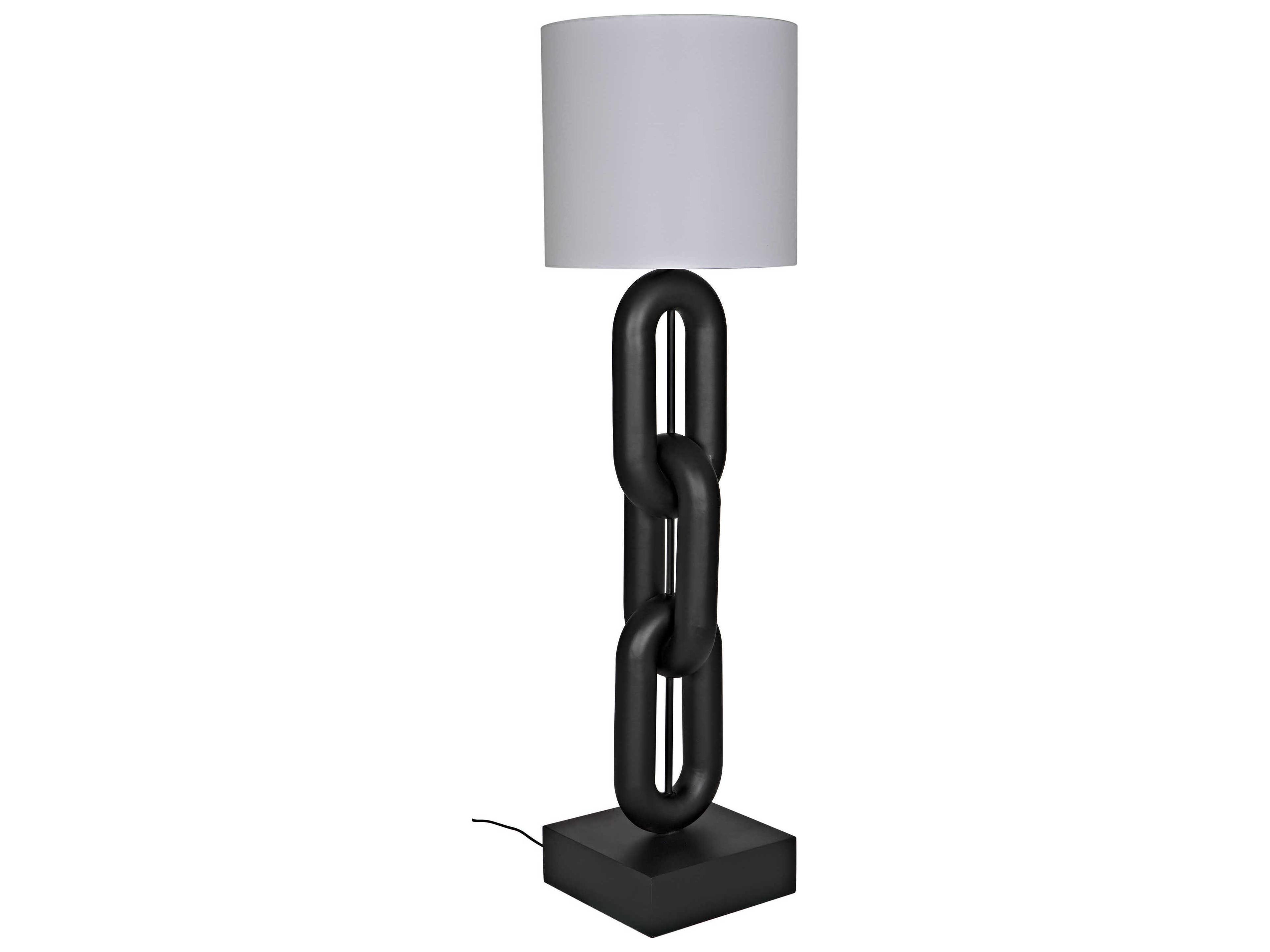 Noir Matte Black Special Shade Floor Lamp