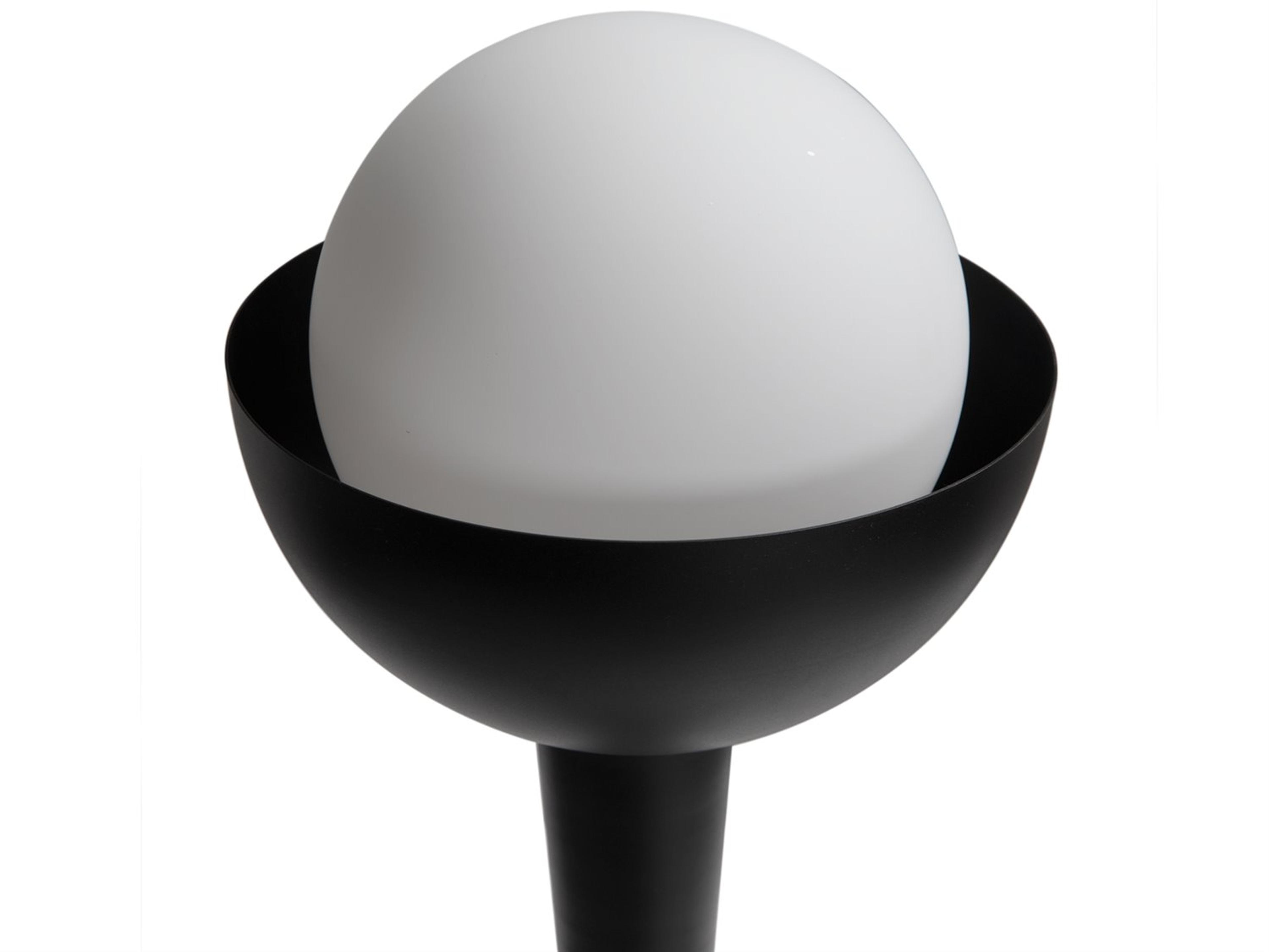 Noir Sunday Morning Matte Black Buffet Lamp