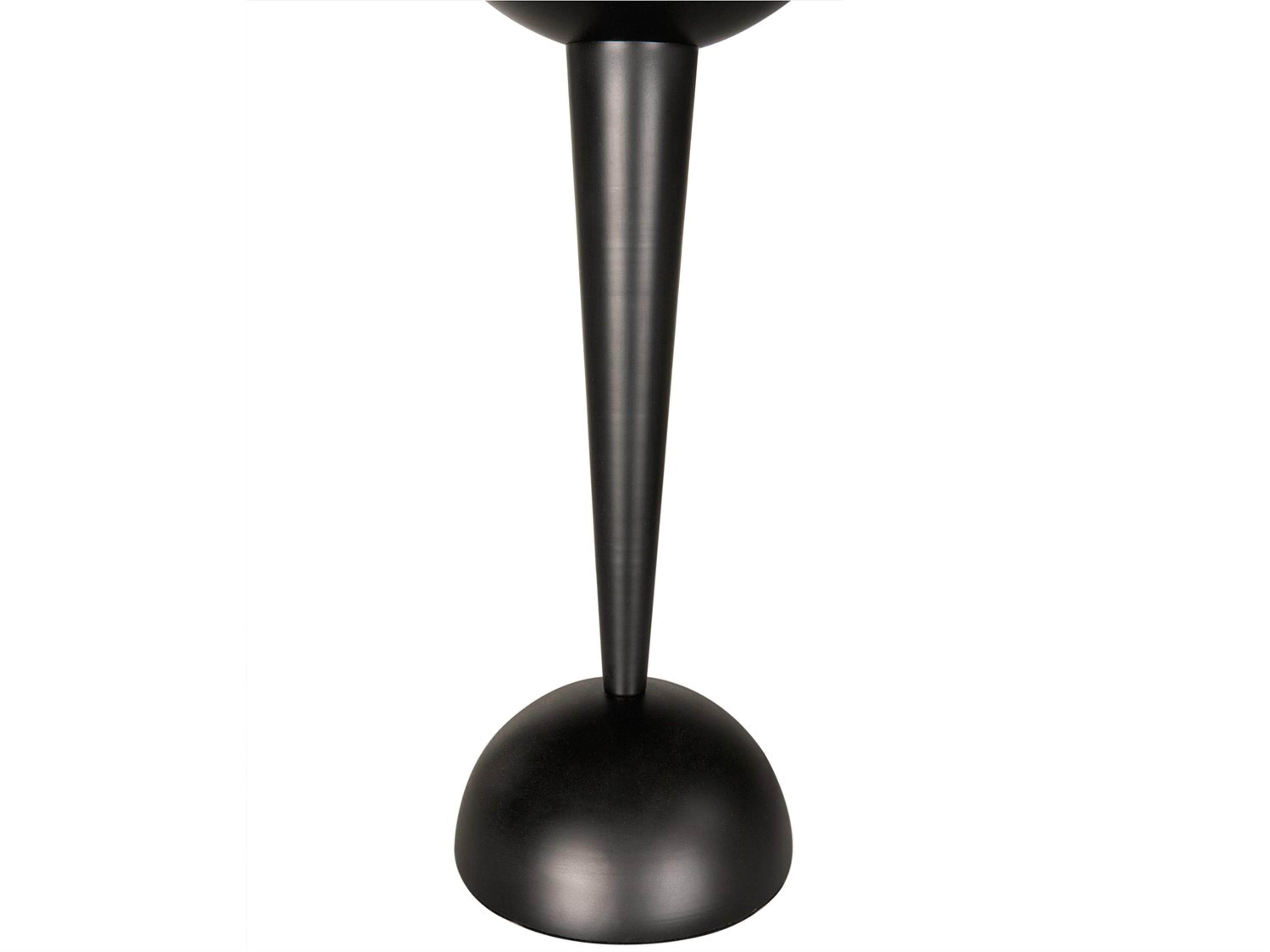 Noir Sunday Morning Matte Black Buffet Lamp