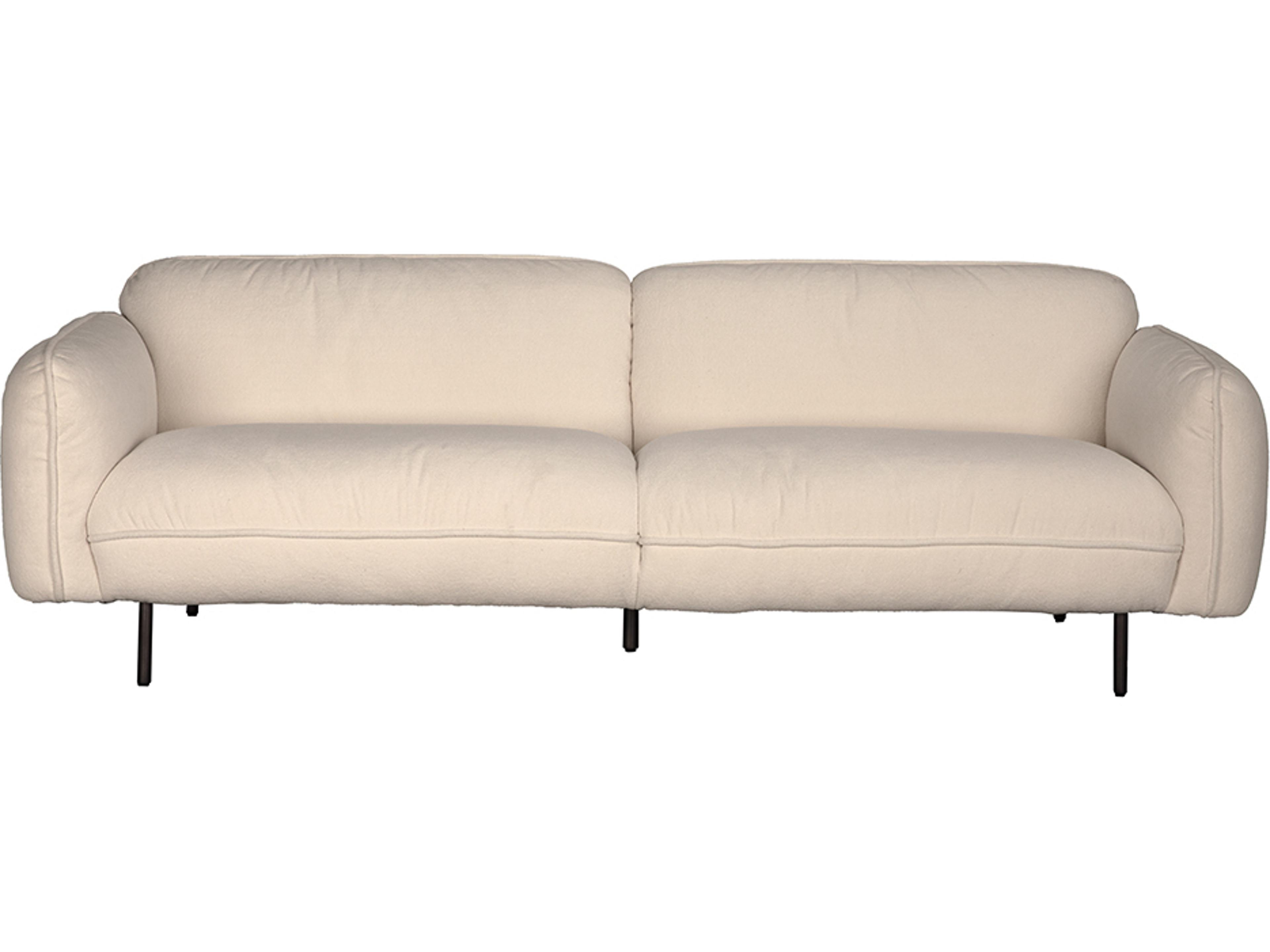 Noir Franklin Off White Upholstered Sofa