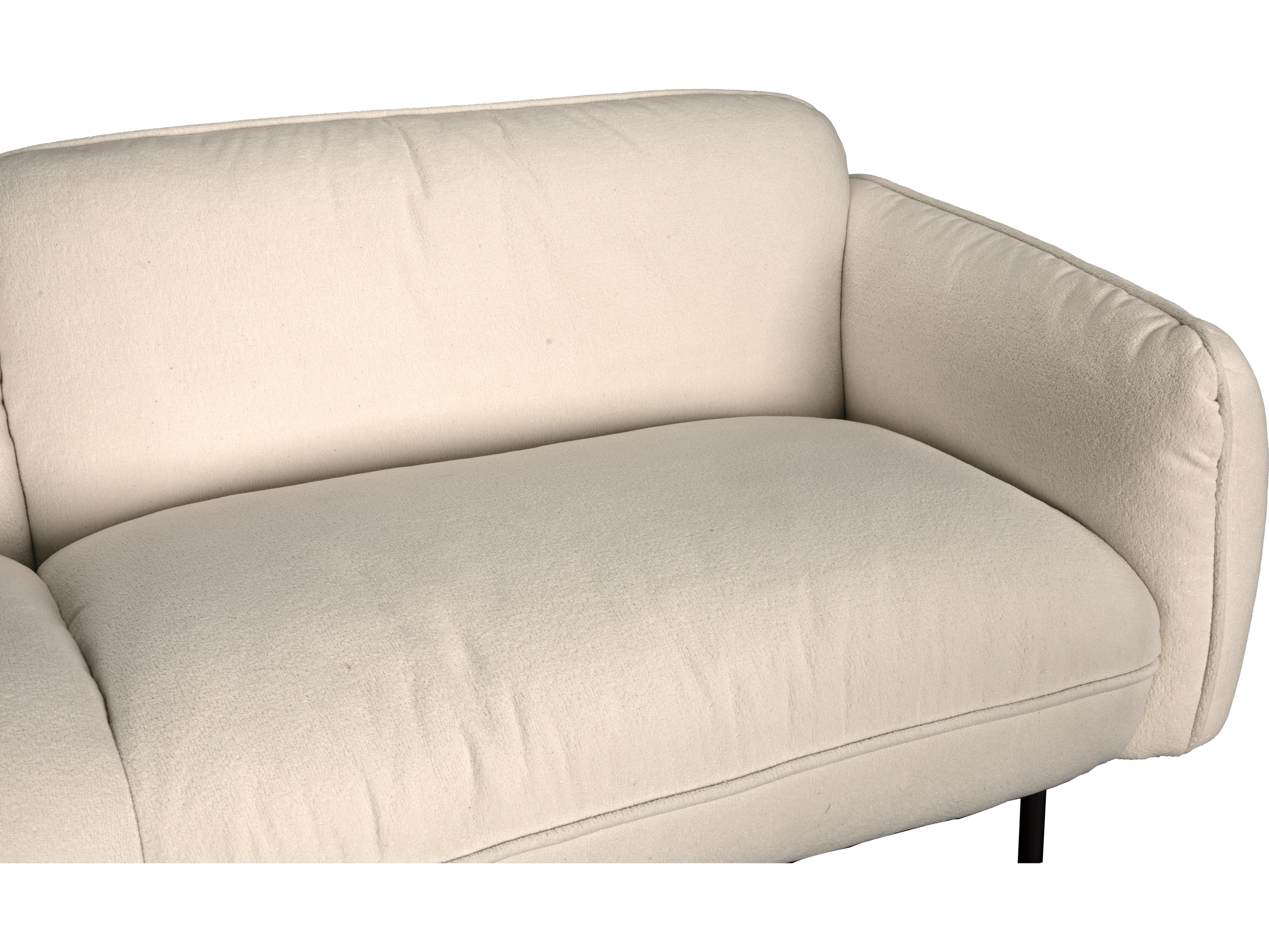 Noir Franklin Off White Upholstered Sofa