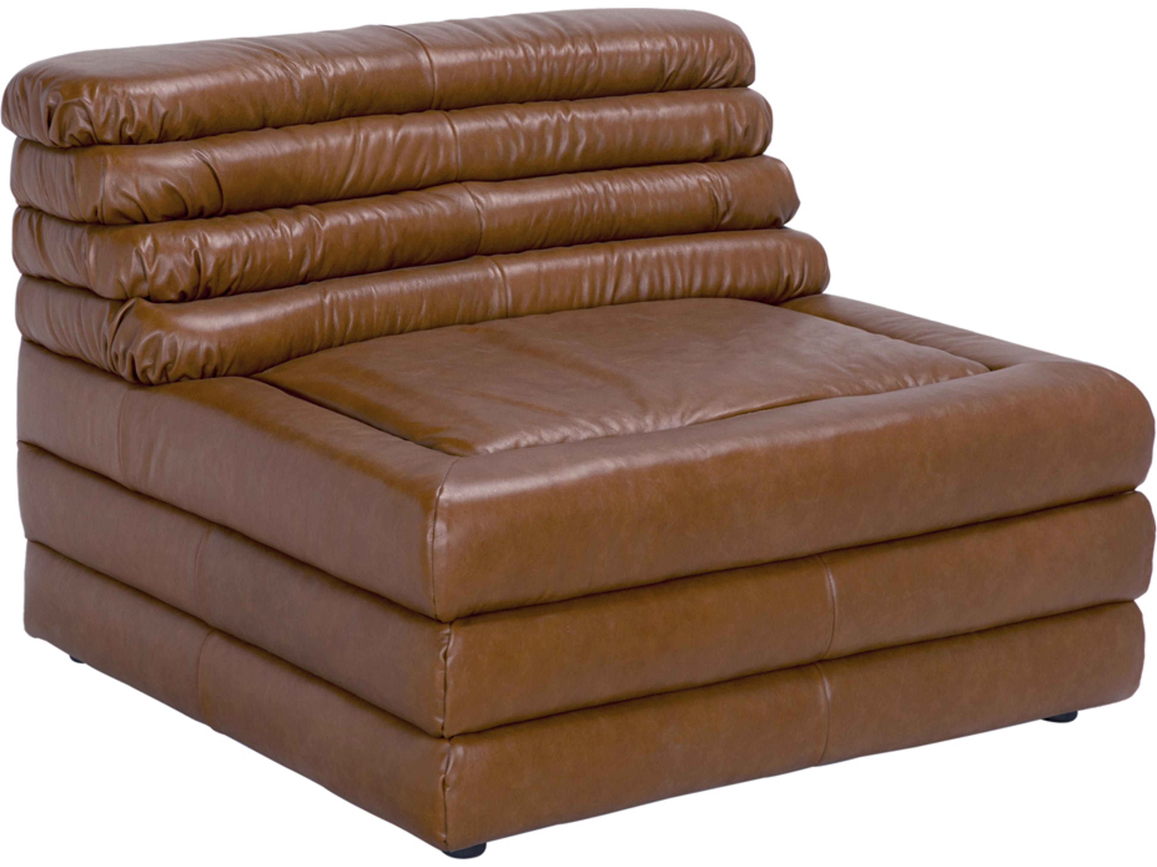 Bandera Brown Leather Modular Chair