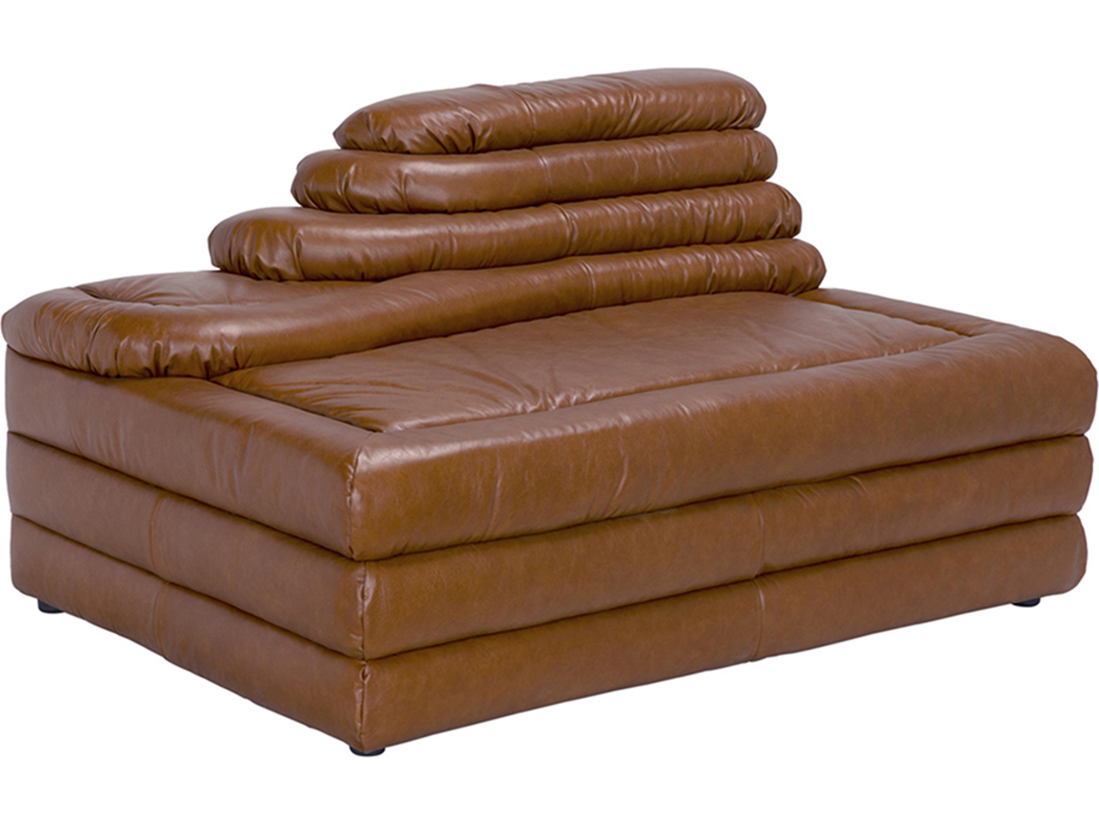 Bandera Tan Leather Modular Chair