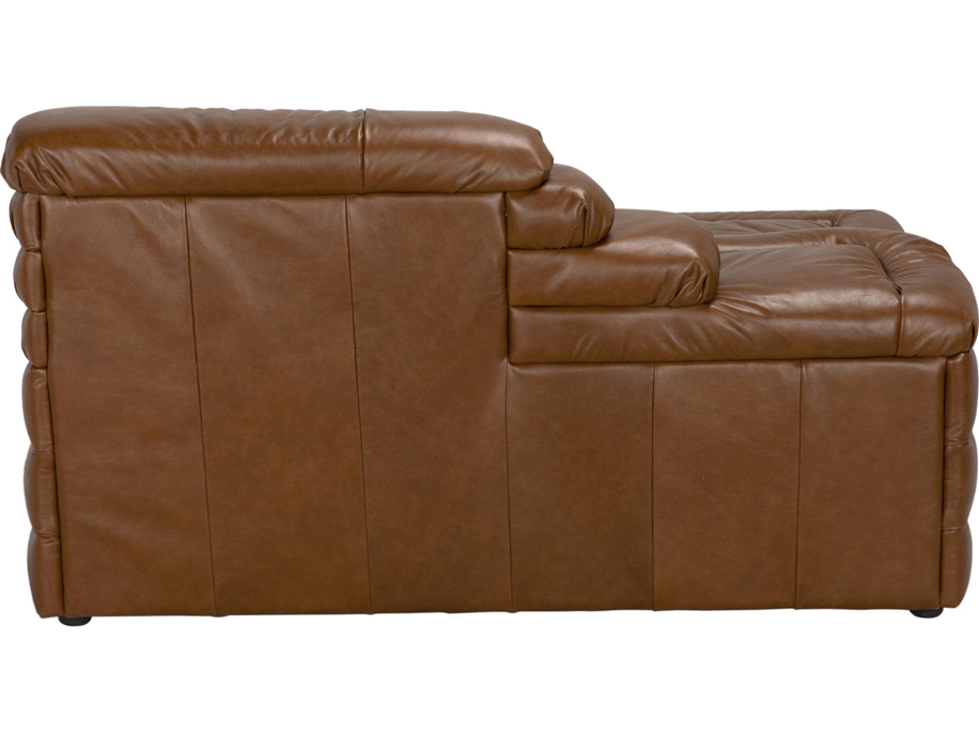 Noir Bandera Tan Leather Modular Chair