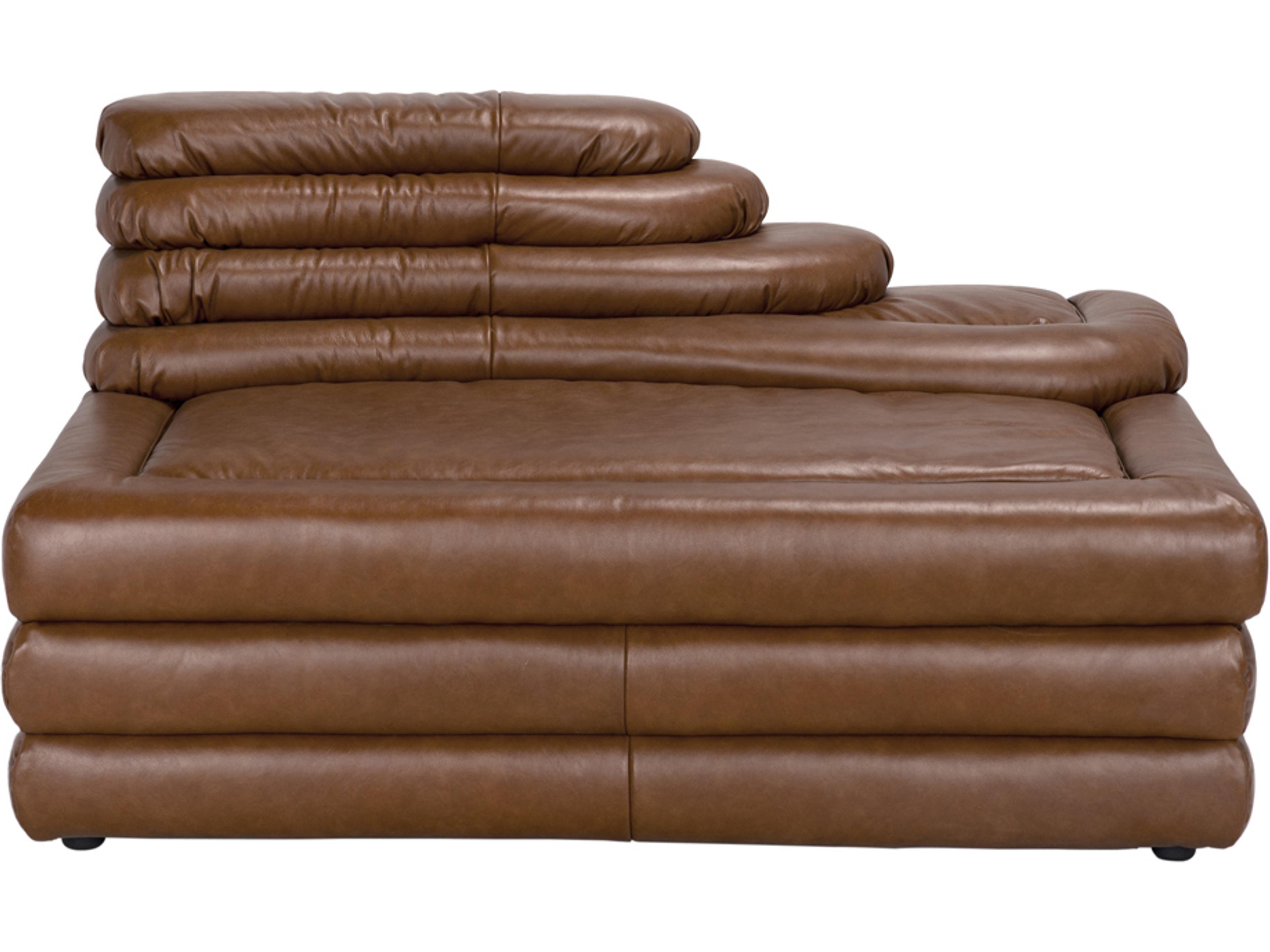 Noir Bandera Tan Leather Modular Chair