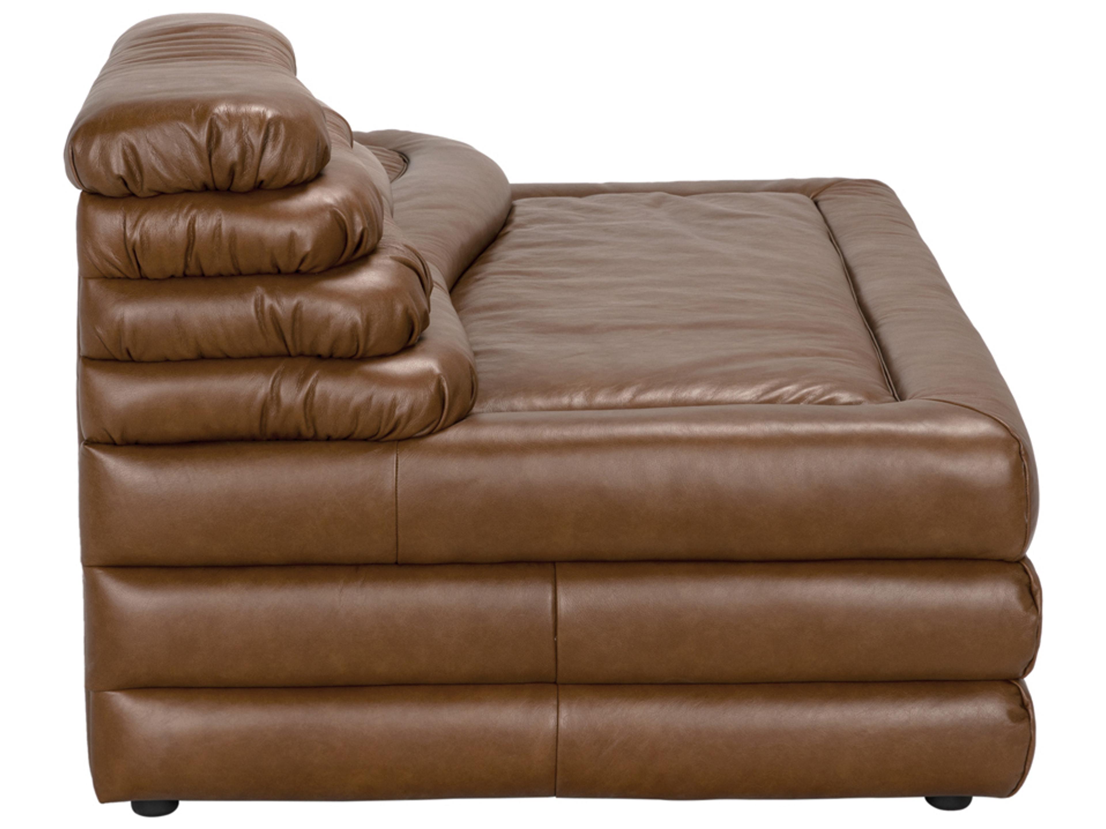 Noir Bandera Tan Leather Modular Chair