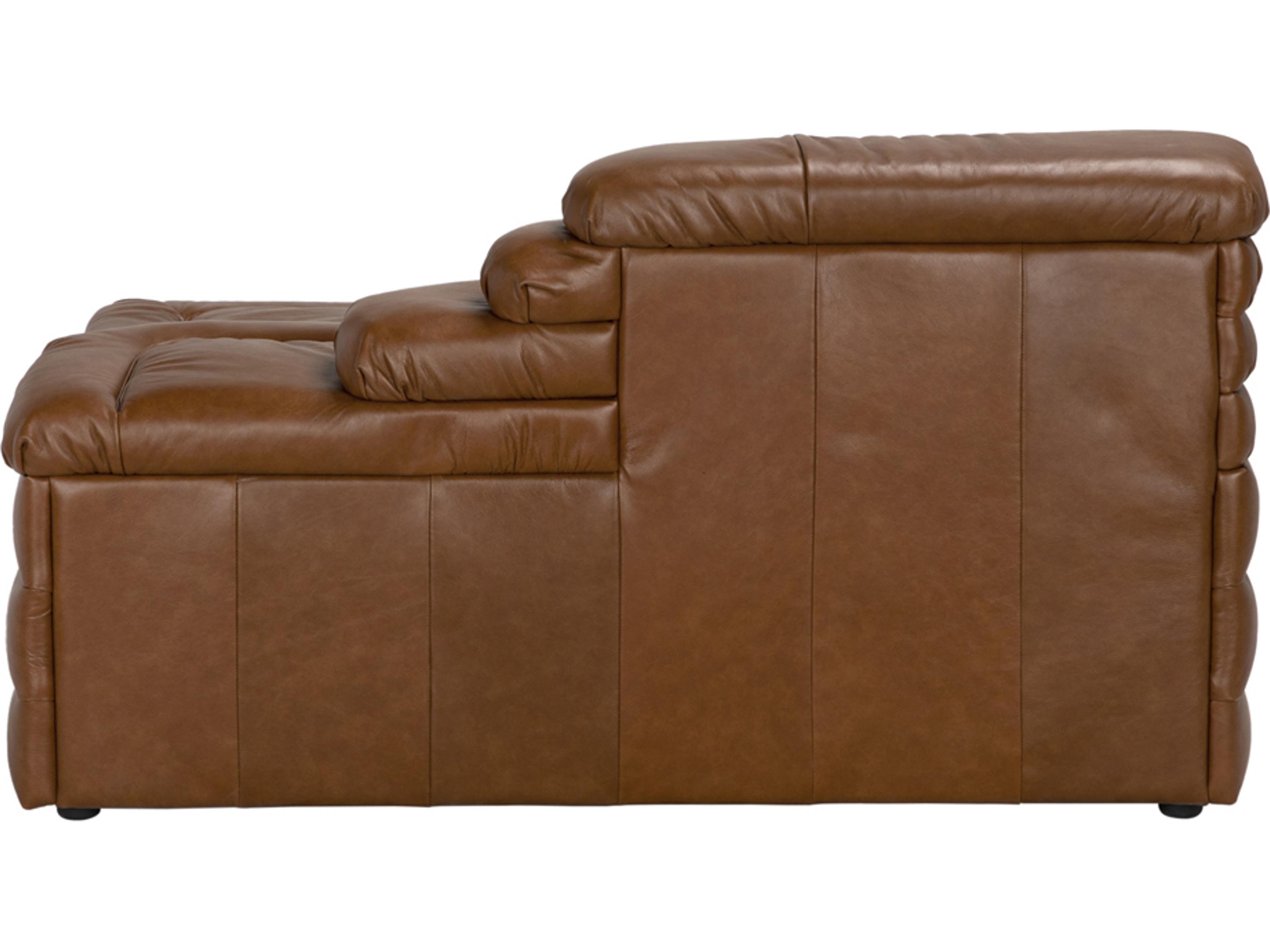 Noir Bandera Tan Leather Modular Chair