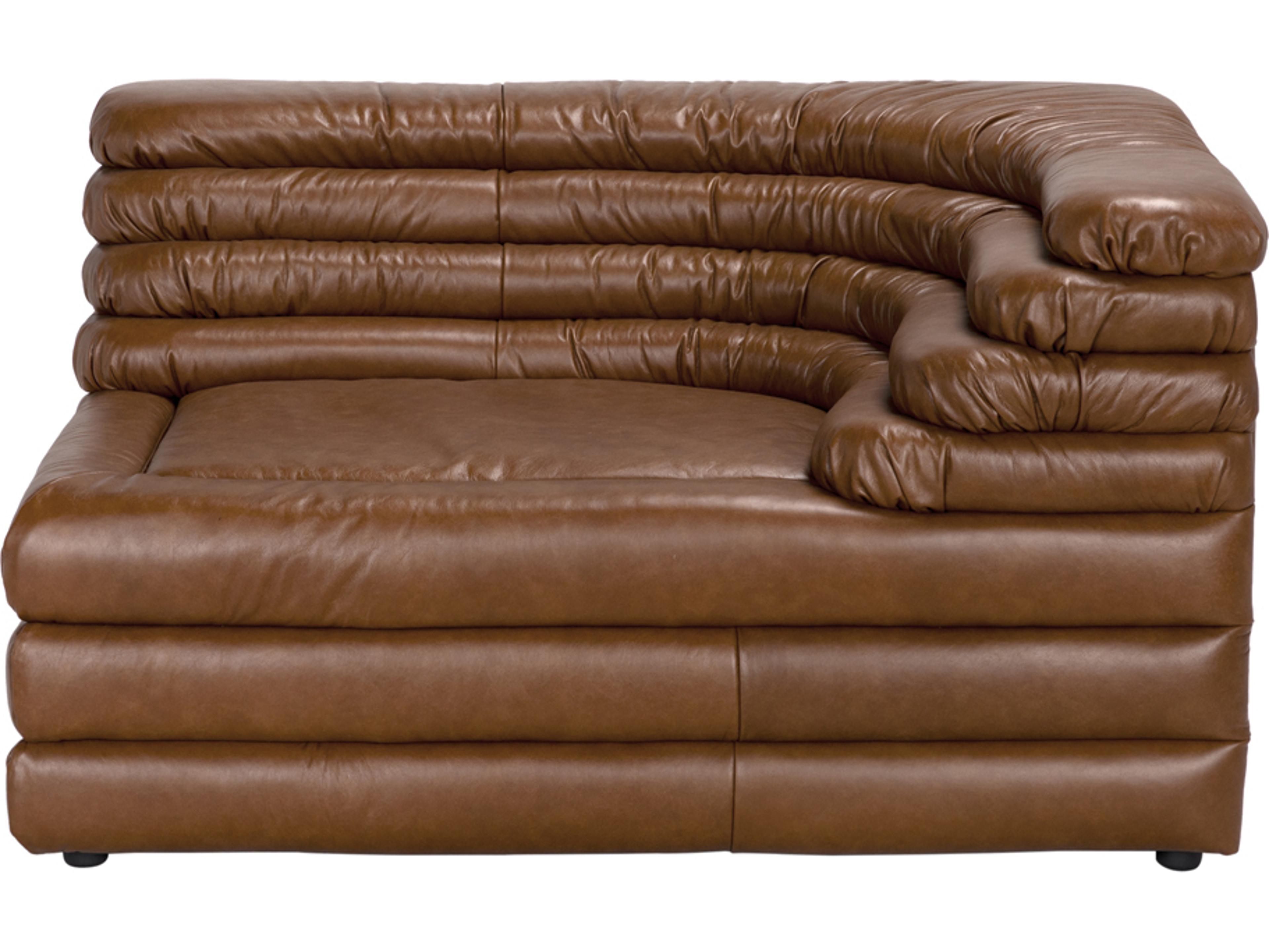 Noir Bandera Roche Tan Brown Leather Modular