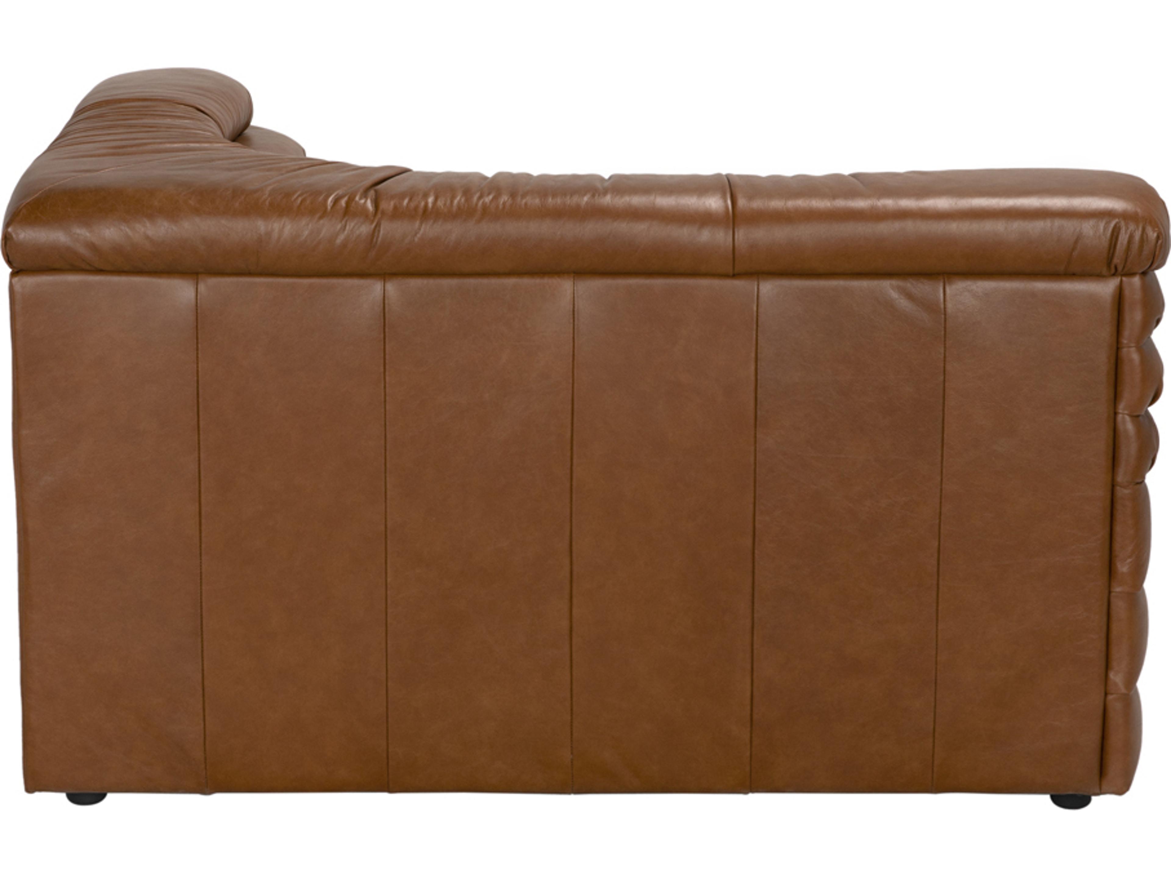 Noir Bandera Roche Tan Brown Leather Modular