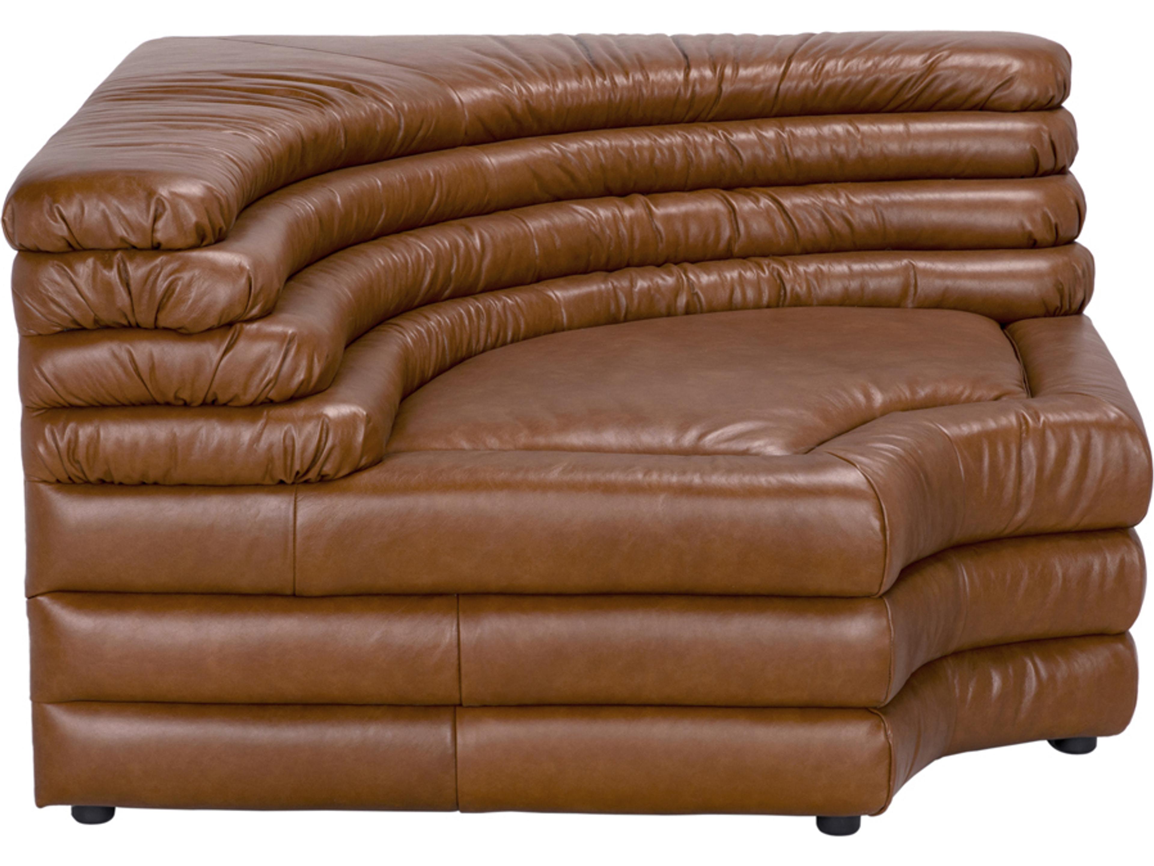Bandera Tan Leather Modular Sofa