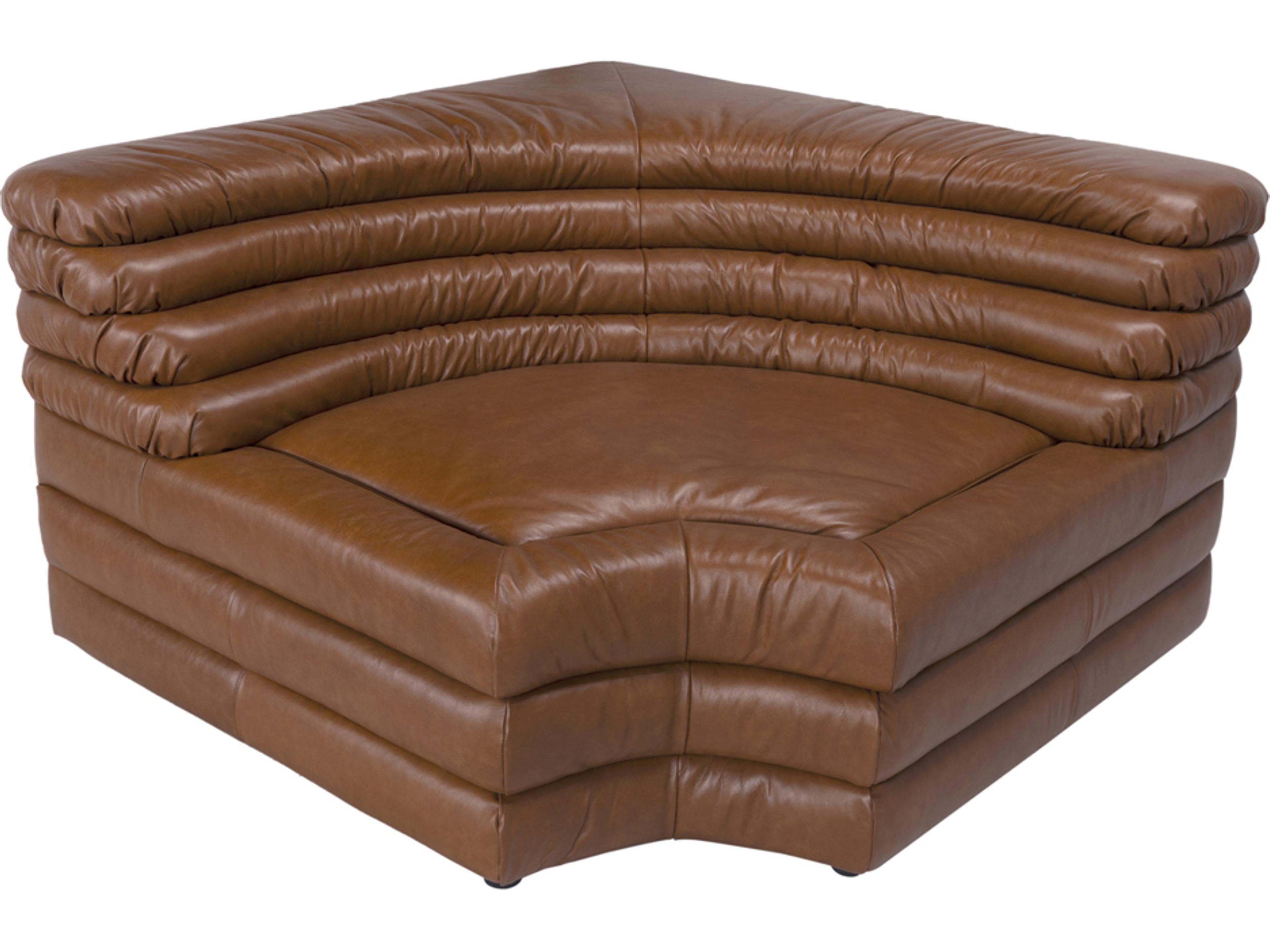 Noir Bandera Tan Leather Modular Sofa