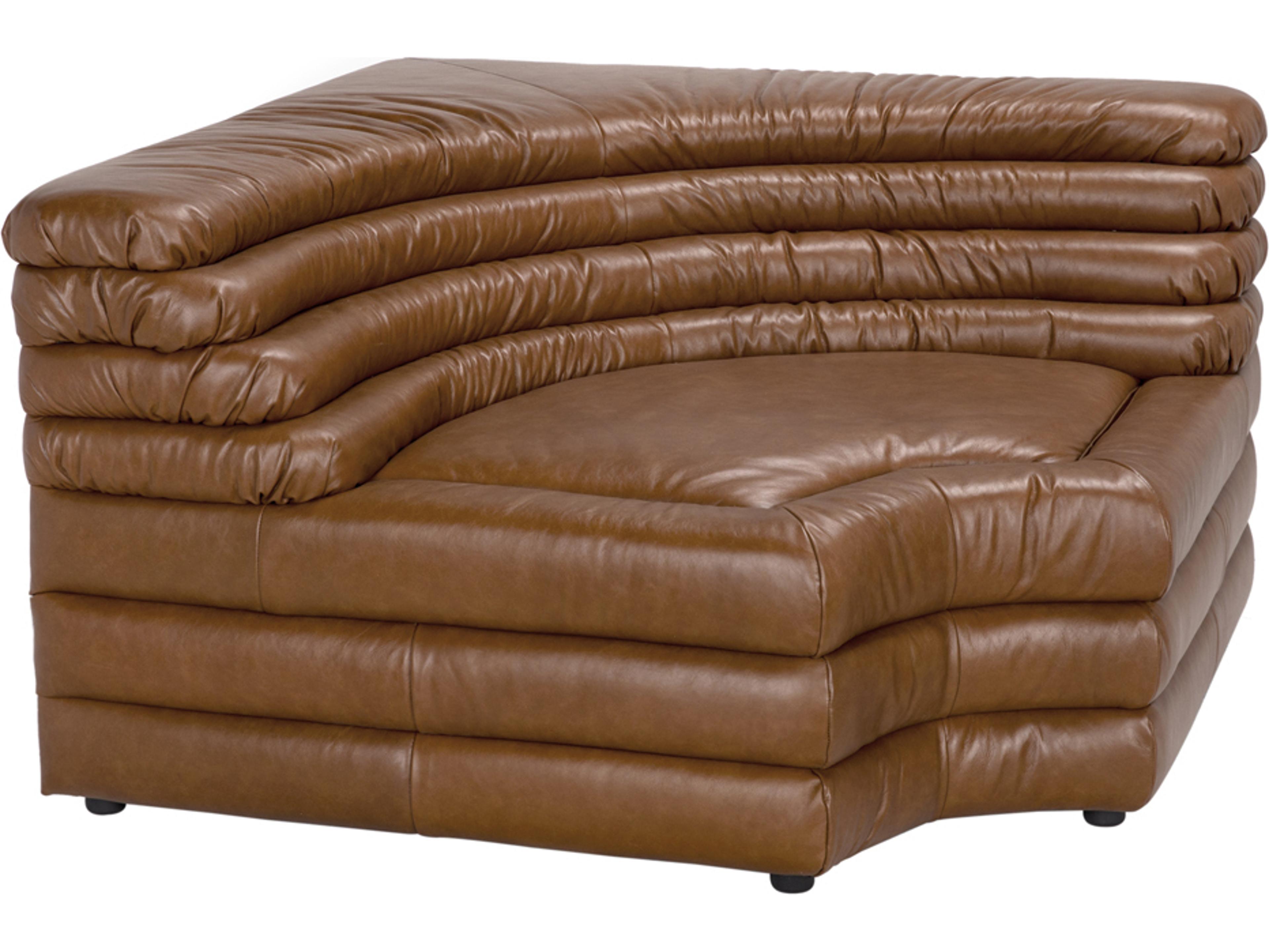 Noir Bandera Tan Leather Modular Sofa