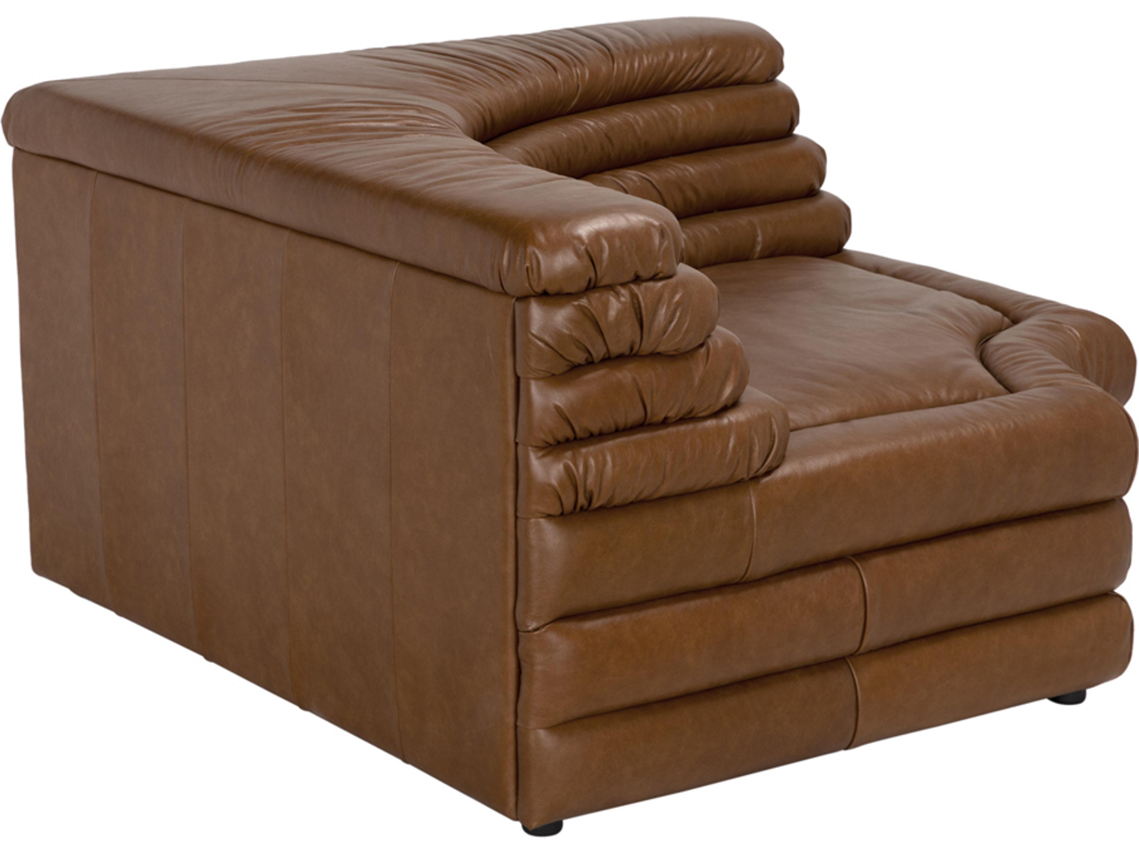 Noir Bandera Tan Leather Modular Sofa