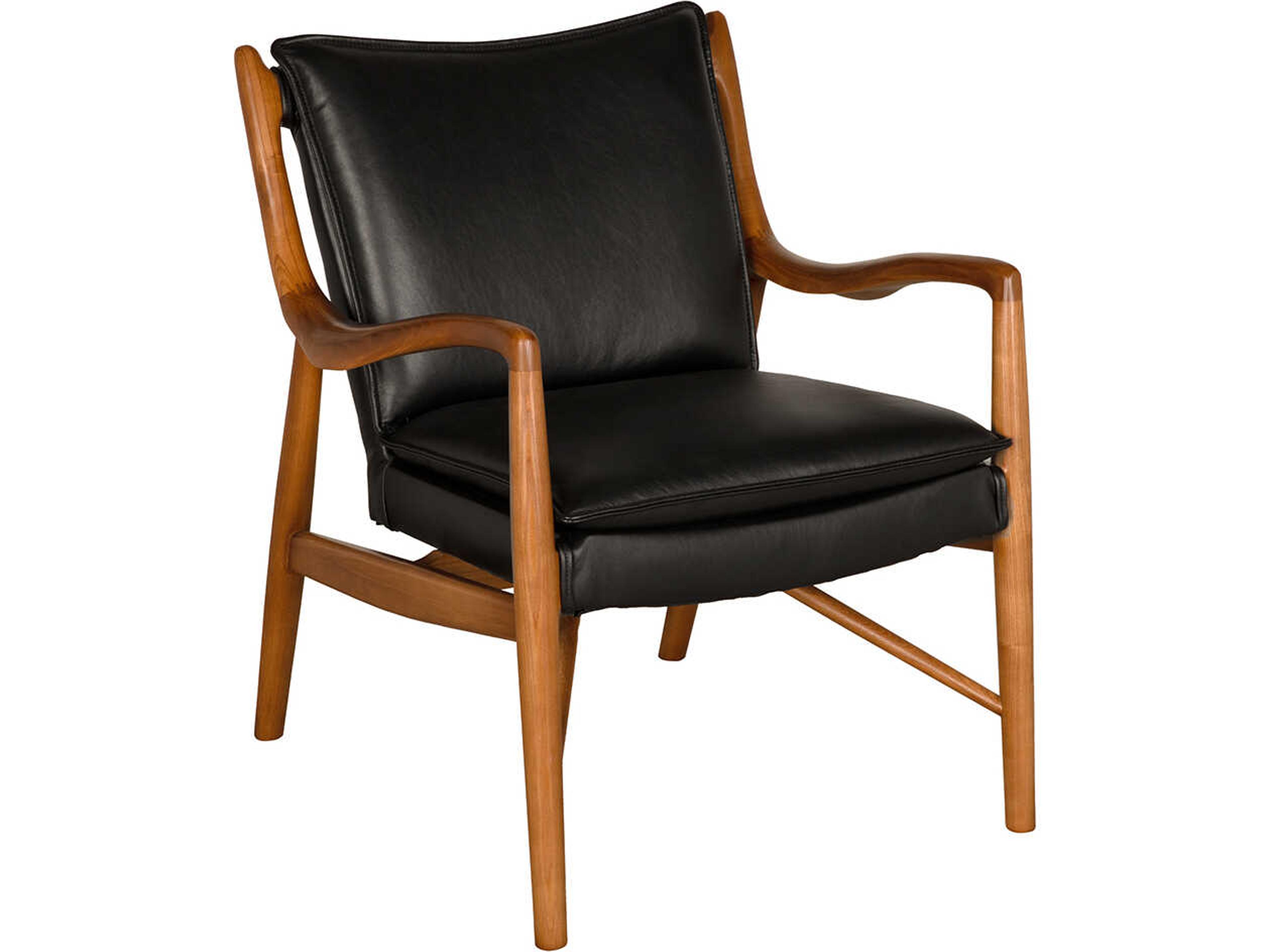 Weston Black Leather Accent Chair