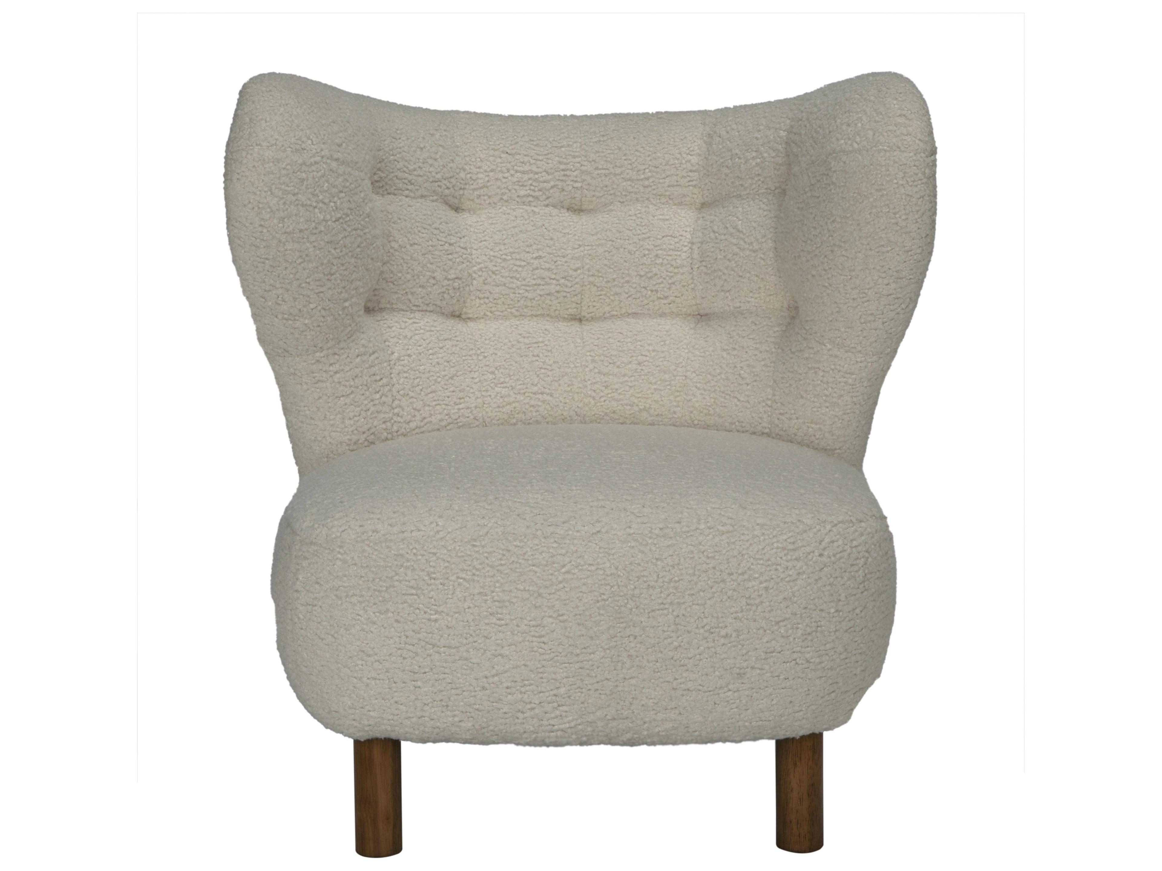 Noir Boggio Cream Fabric Club Chair