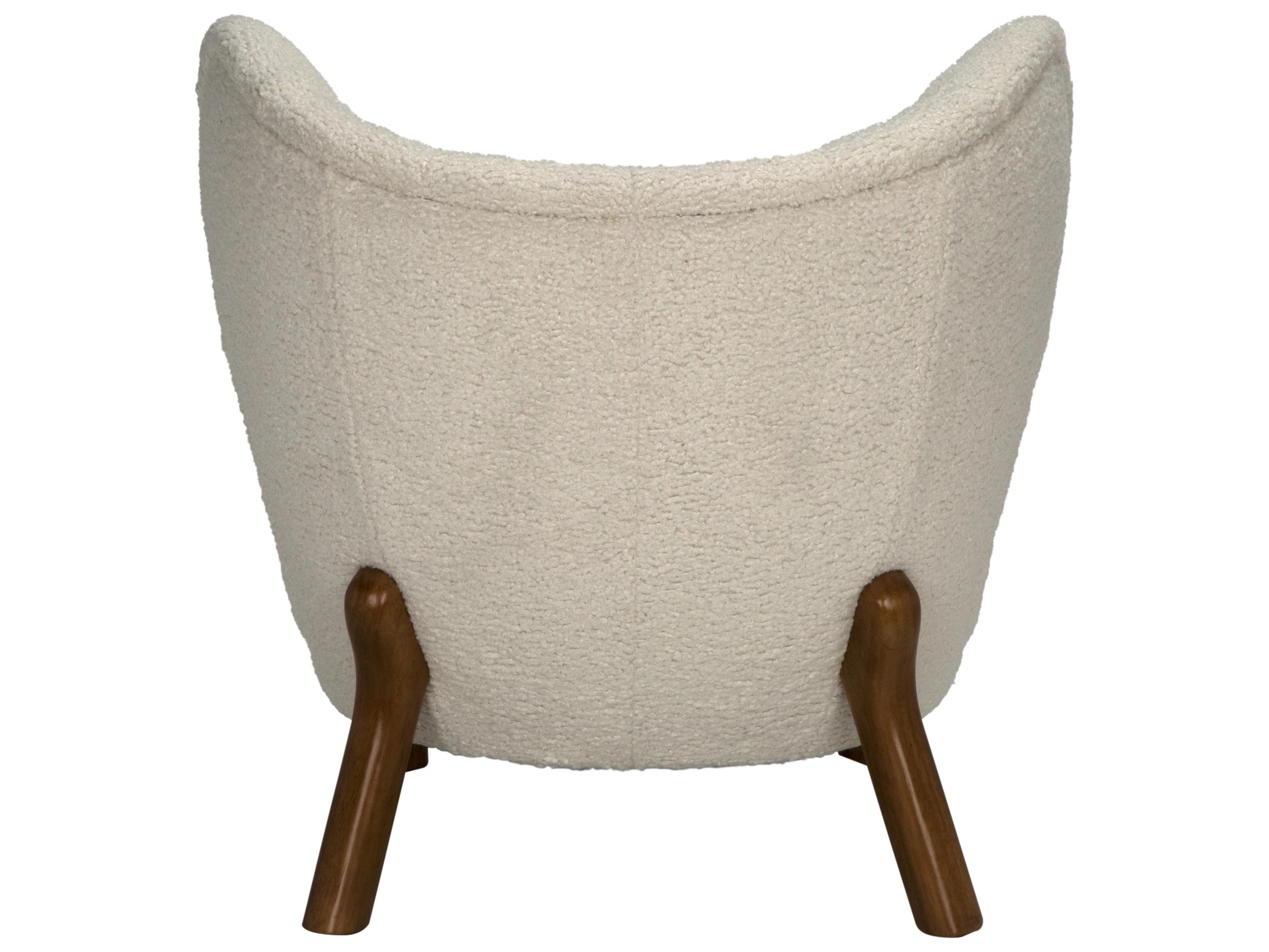 Noir Boggio Cream Fabric Club Chair