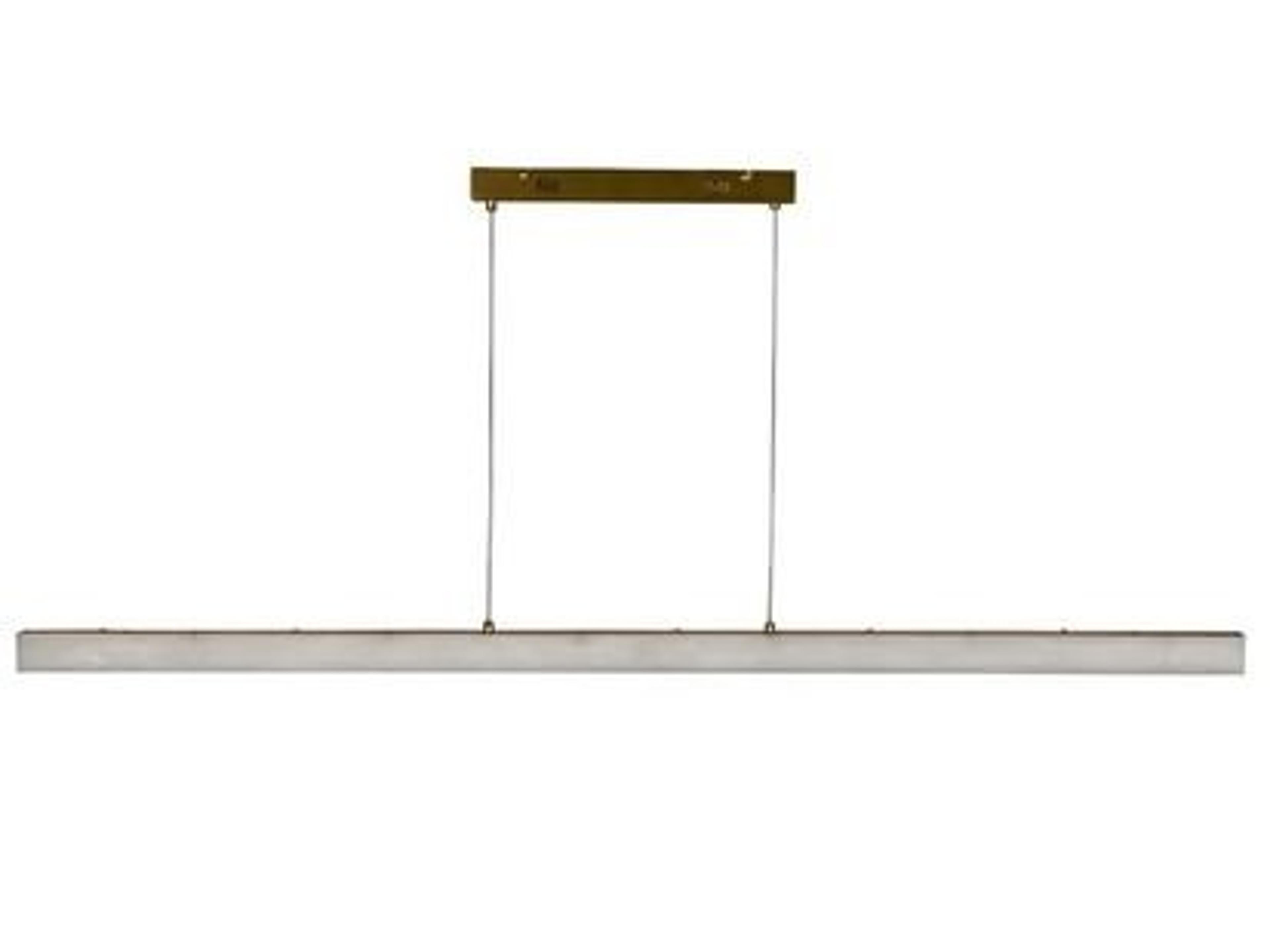Astoria 1-light Light Stone And Brass Linear Island Pendant