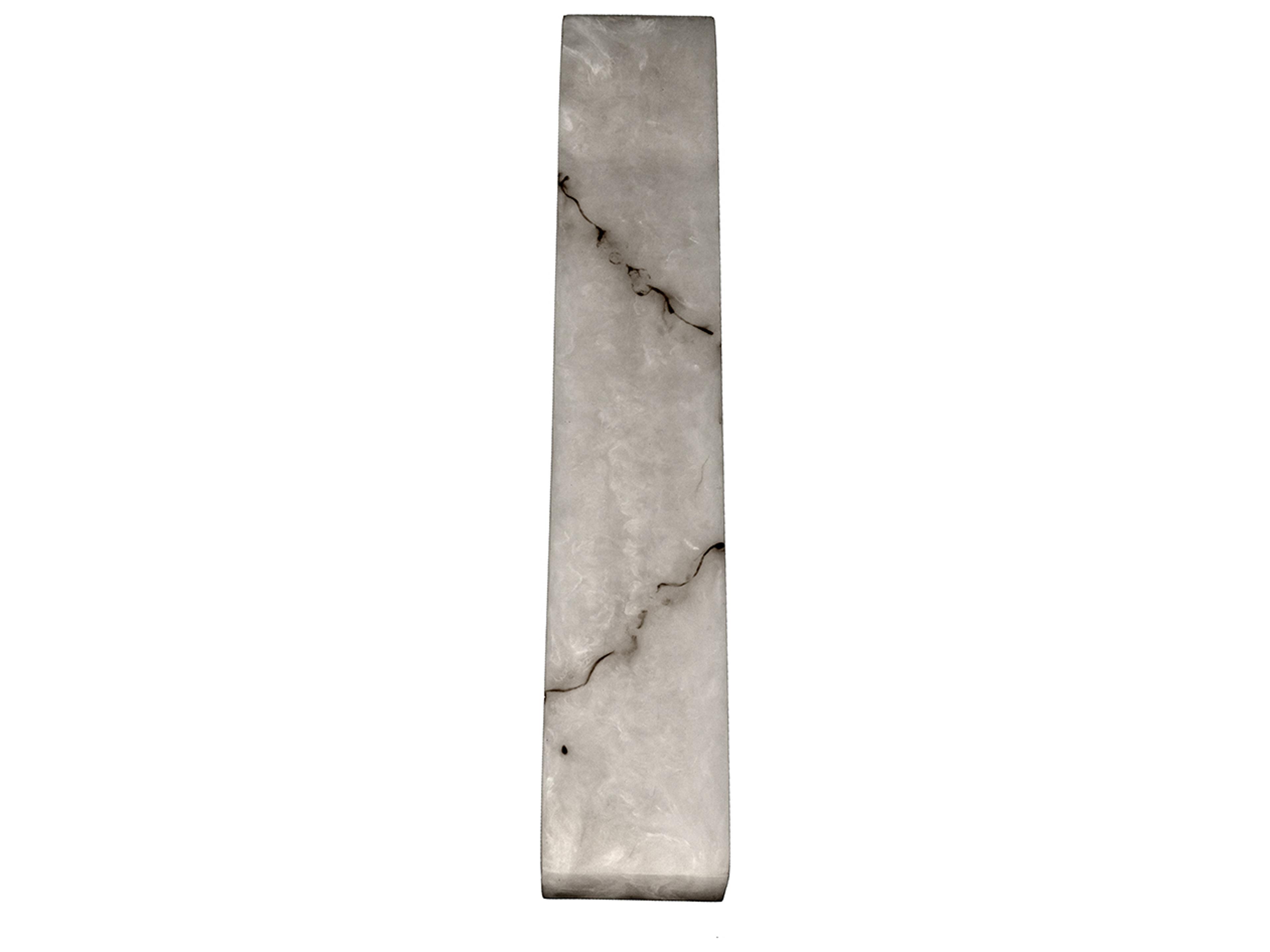 Noir Stein 1-light Light Stone And Silver Wall Sconce