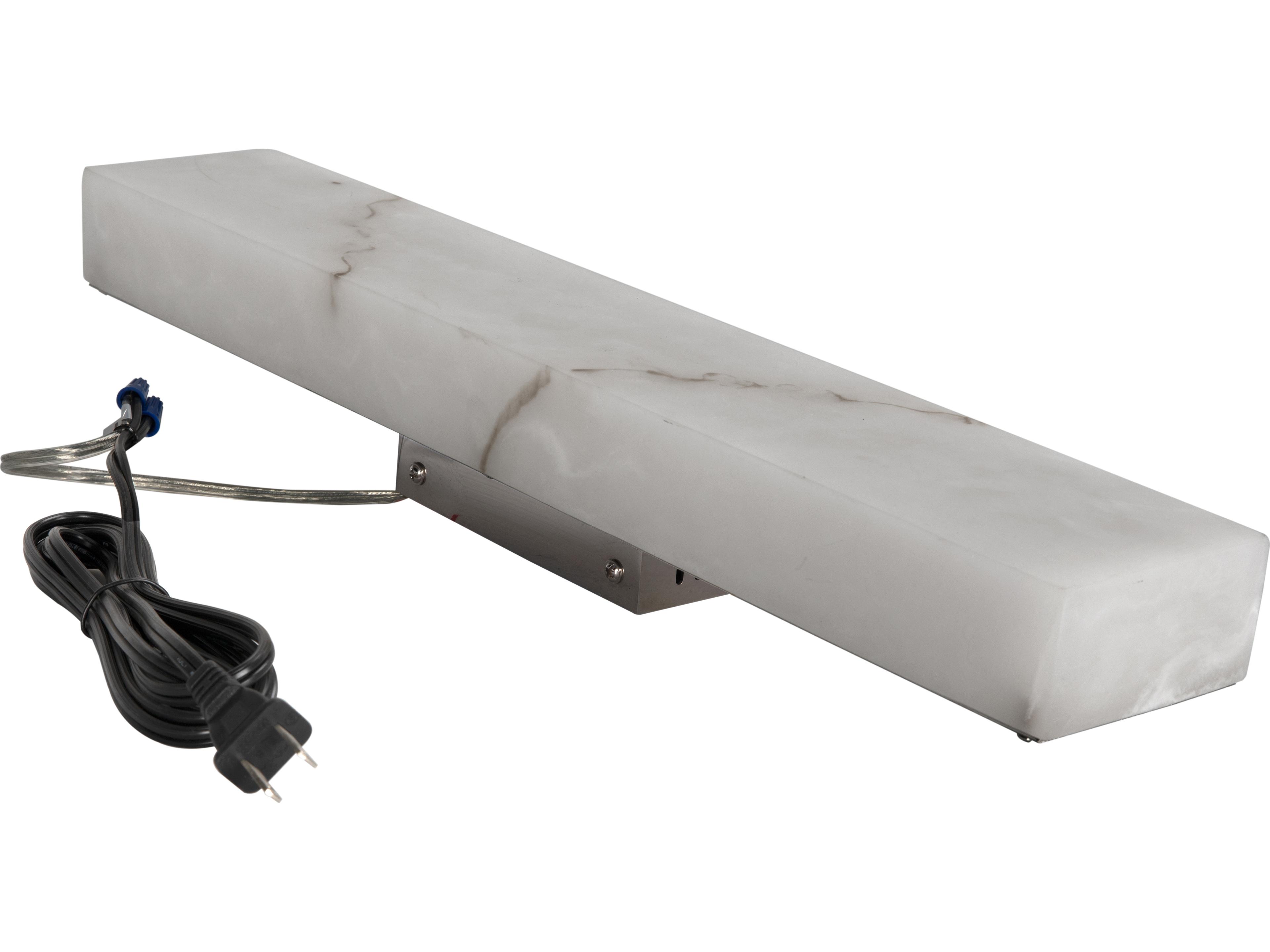 Stein 1-light Light Stone And Silver Wall Sconce