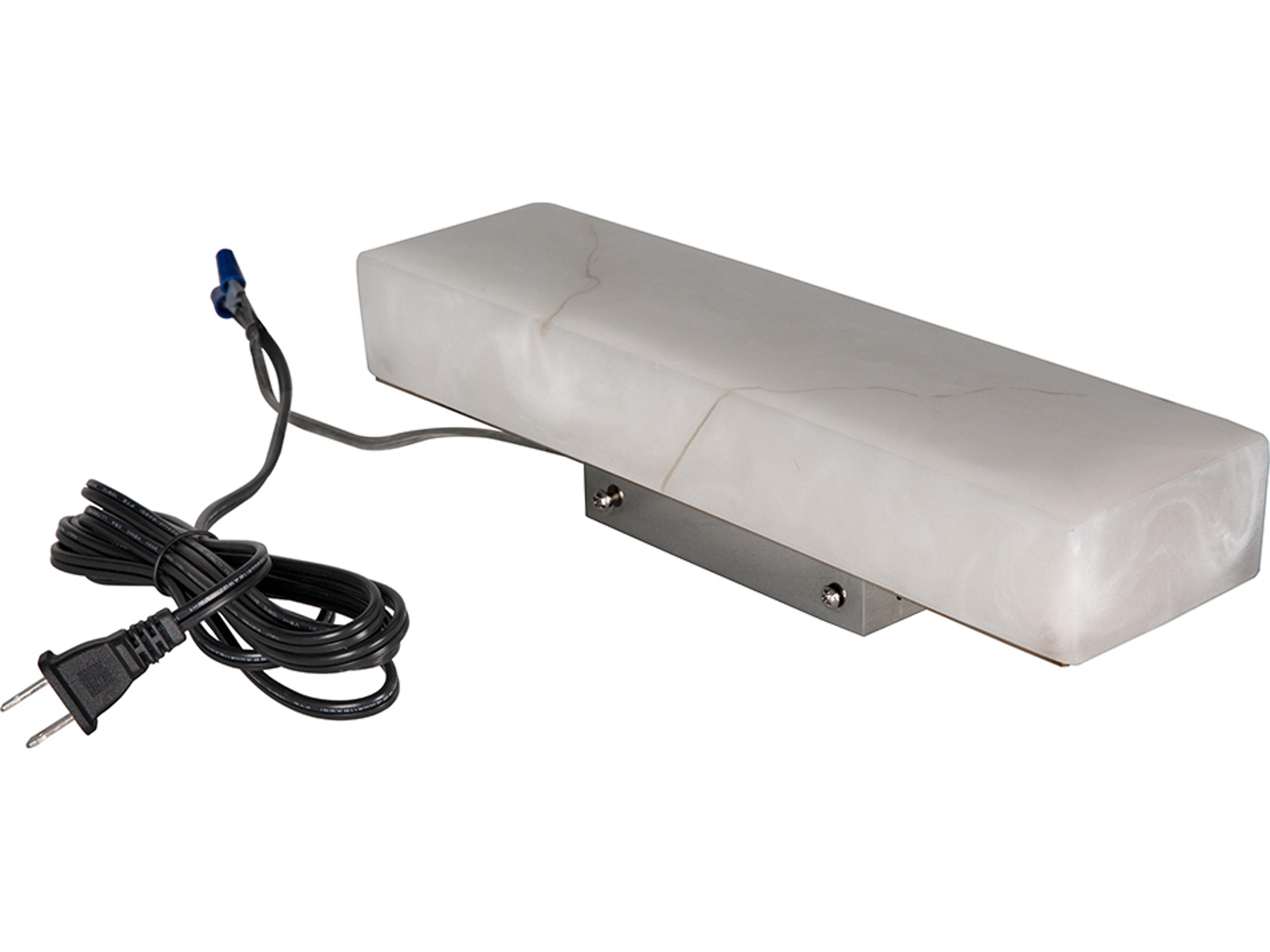 Noir Stein 1-light Light Stone And Silver Wall Sconce