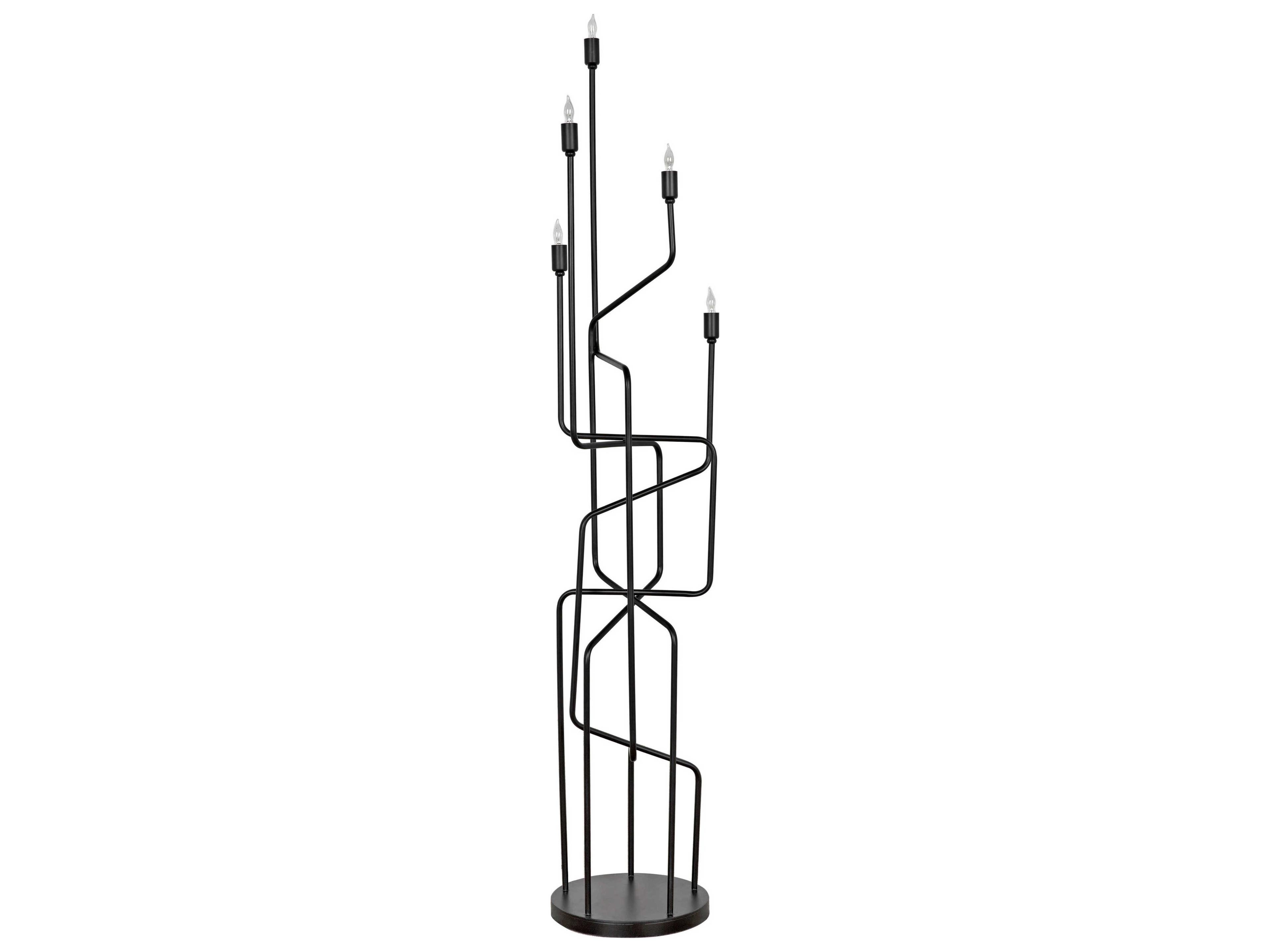 Black Metal Floor Lamp