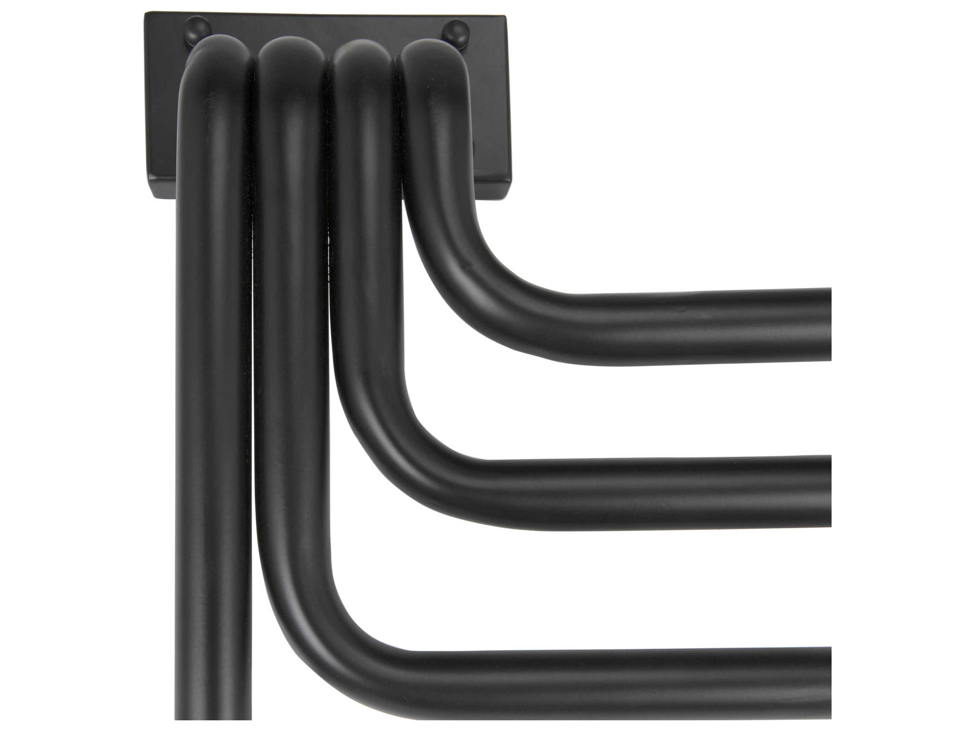 Noir 4-Light Black Wall Sconce