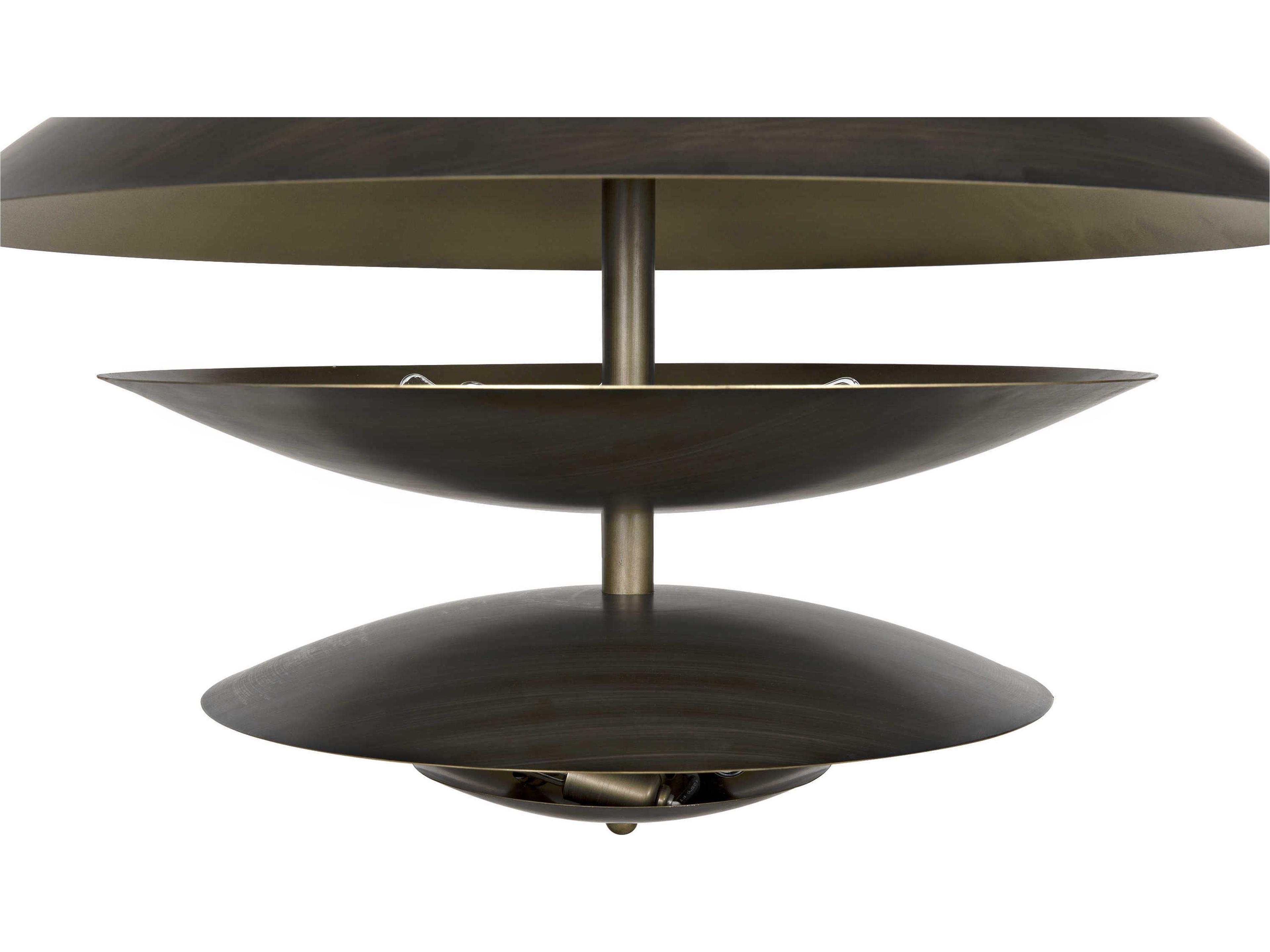 Noir 8-Light Brass Dome Chandelier