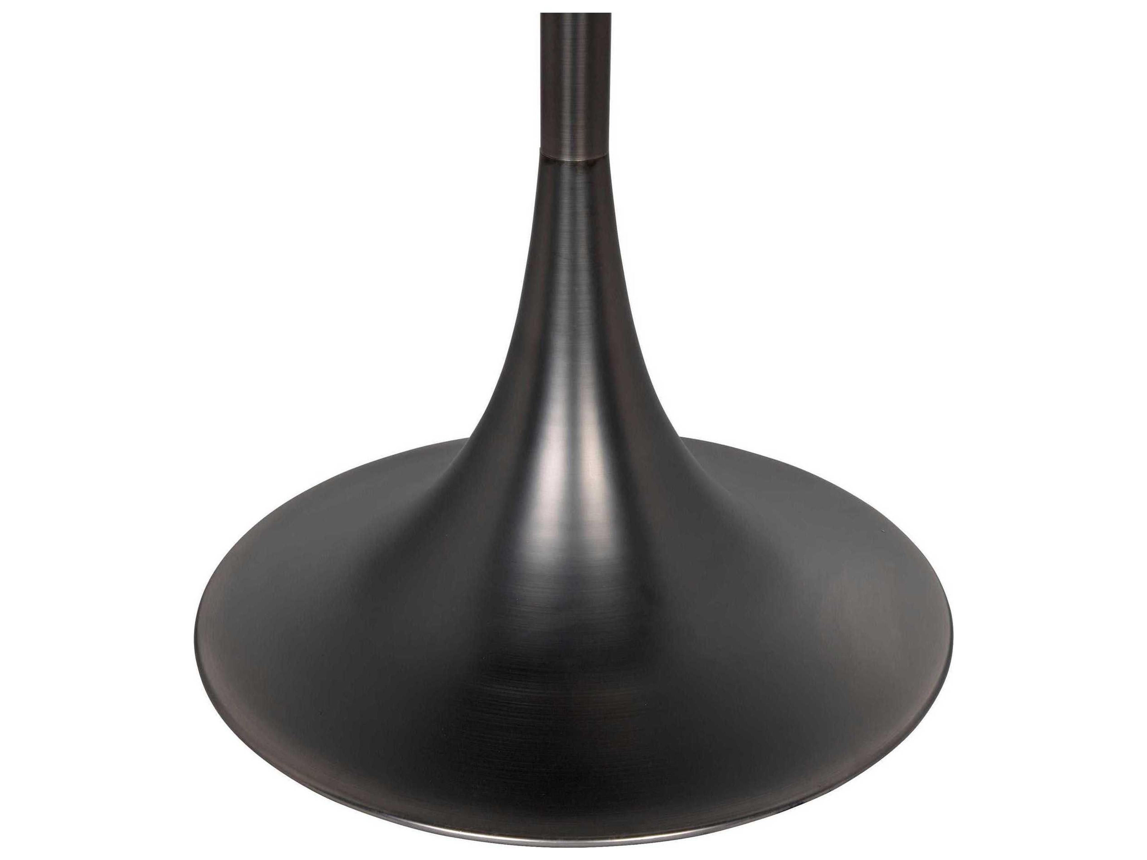 Noir Gun Metal Glass Gunmetal Floor Lamp