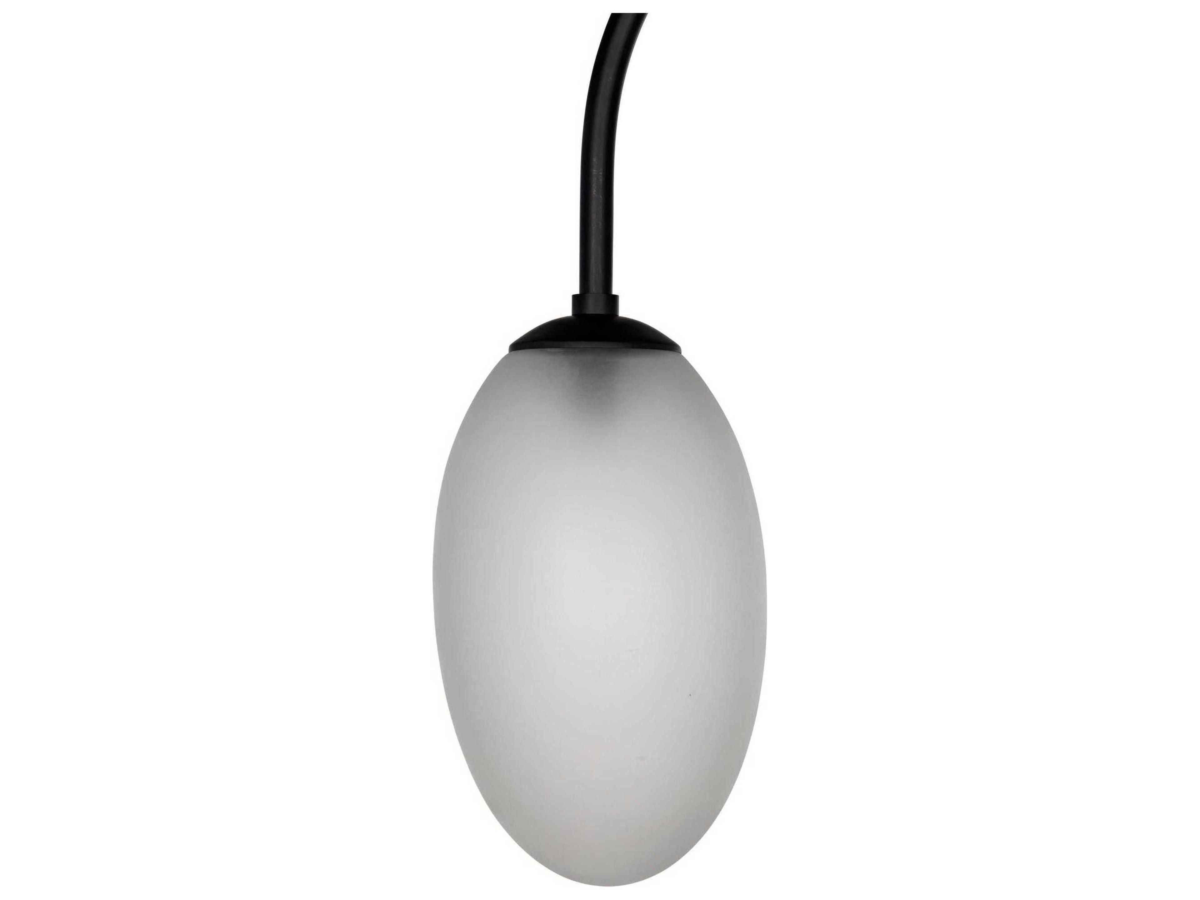 Noir Matte Black Glass Floor Lamp