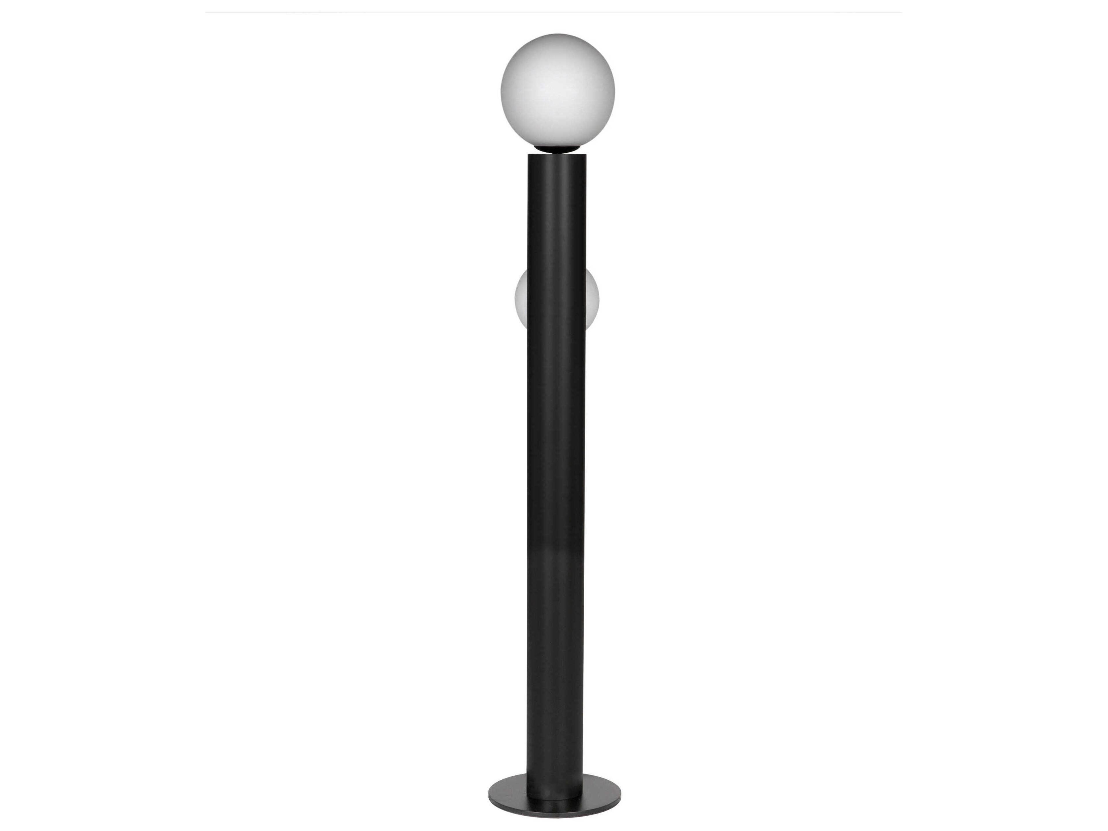 Noir Marlowe Matte Black Floor Lamp