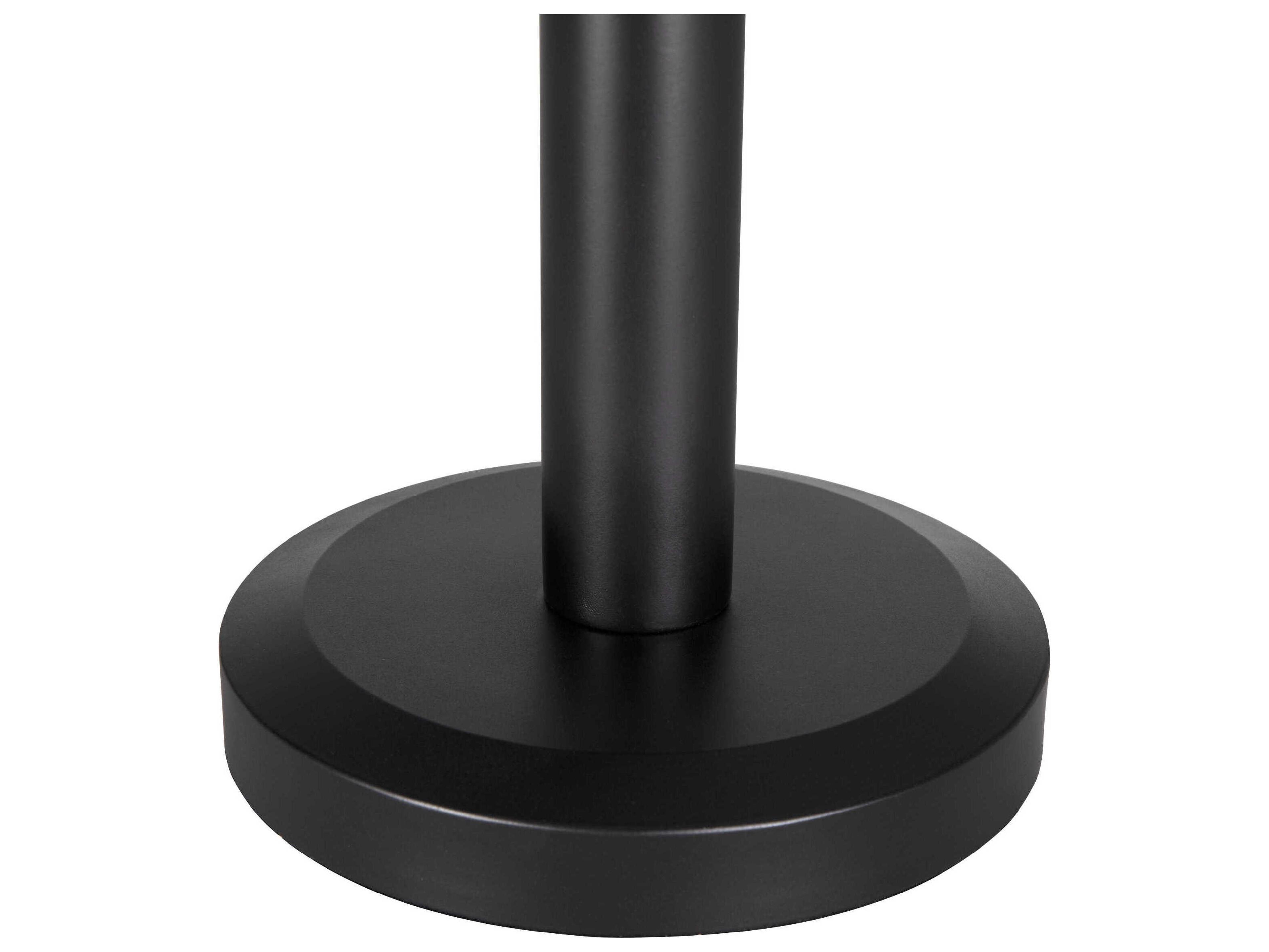 Noir Albert Matte Black Buffet Lamp