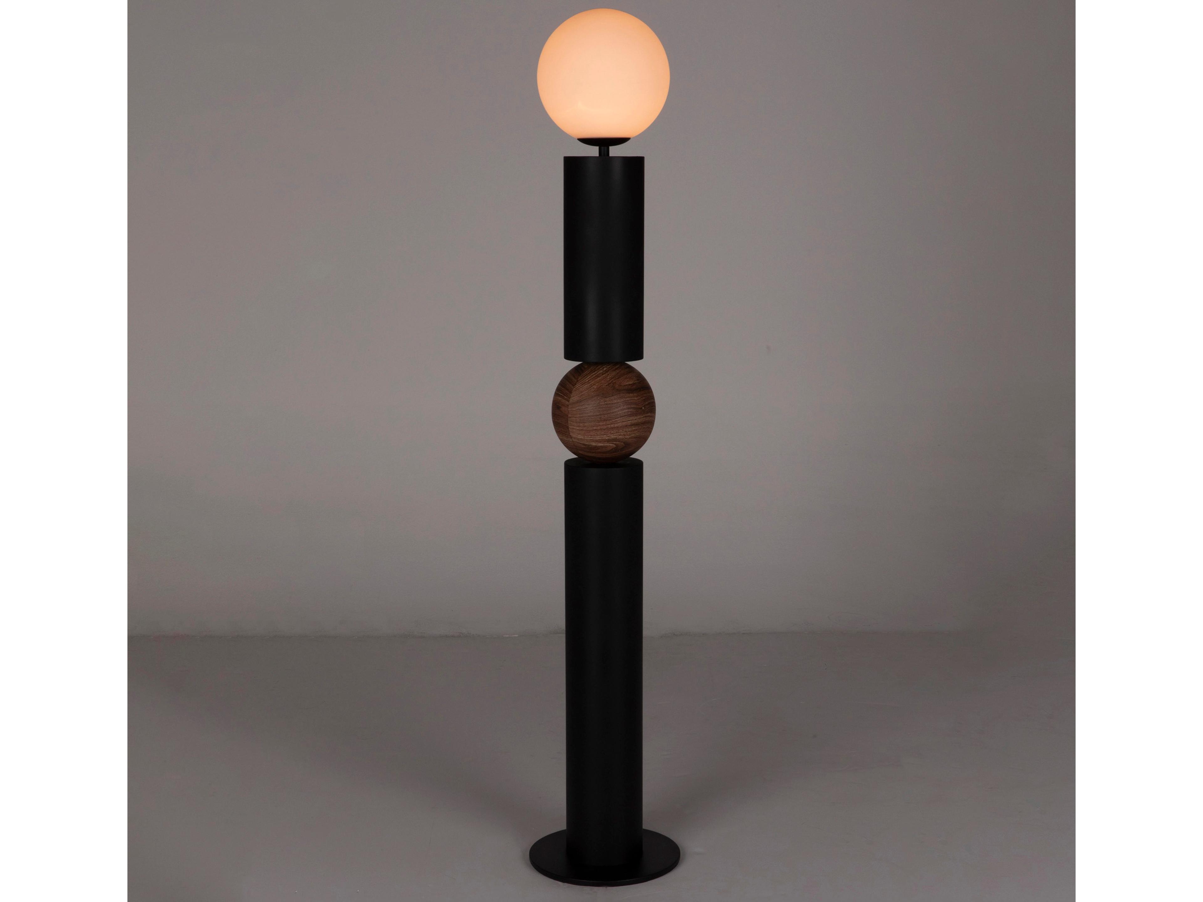 Max Matte Black Floor Lamp