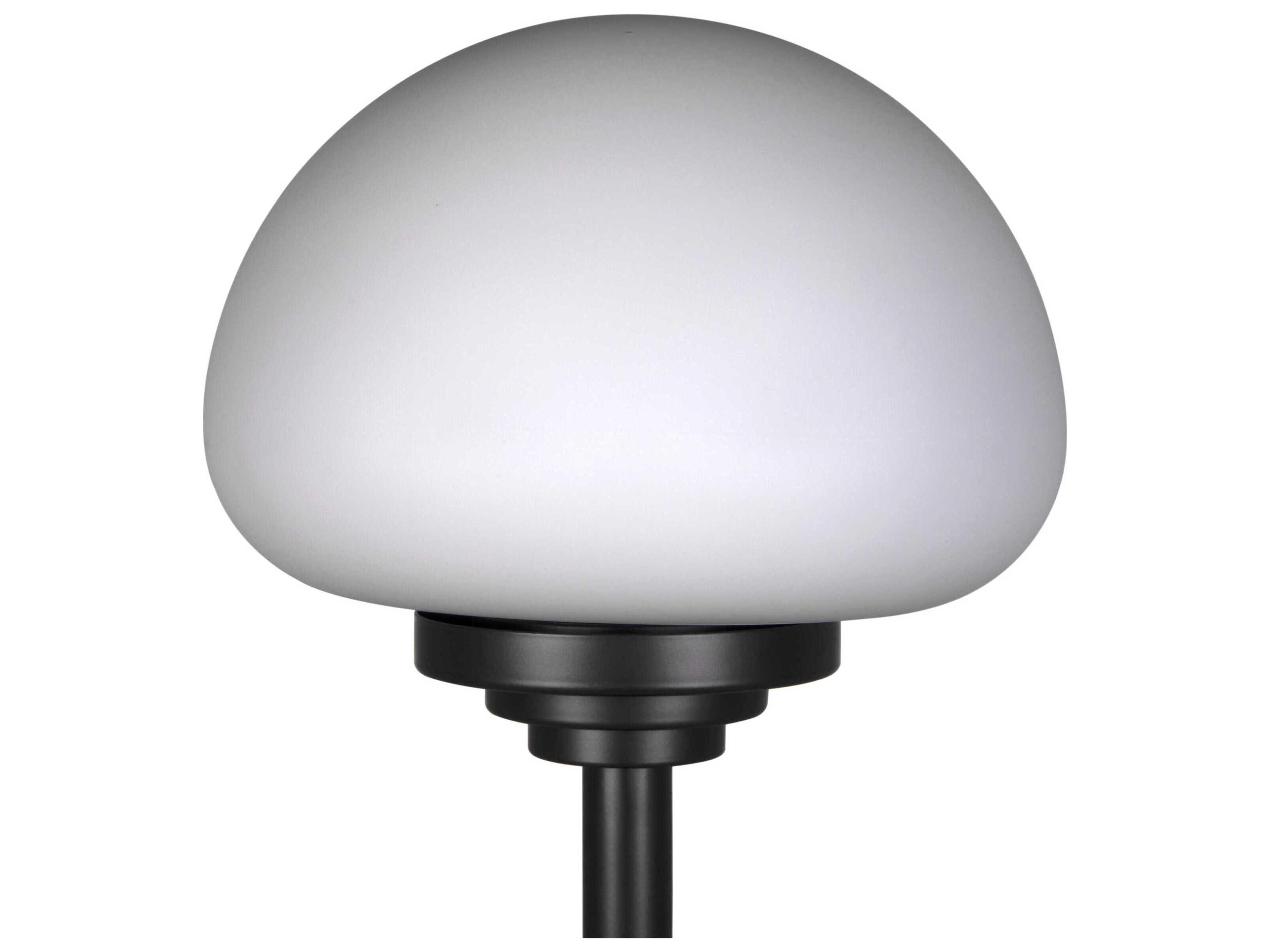 Noir Charlotte Matte Black Buffet Lamp