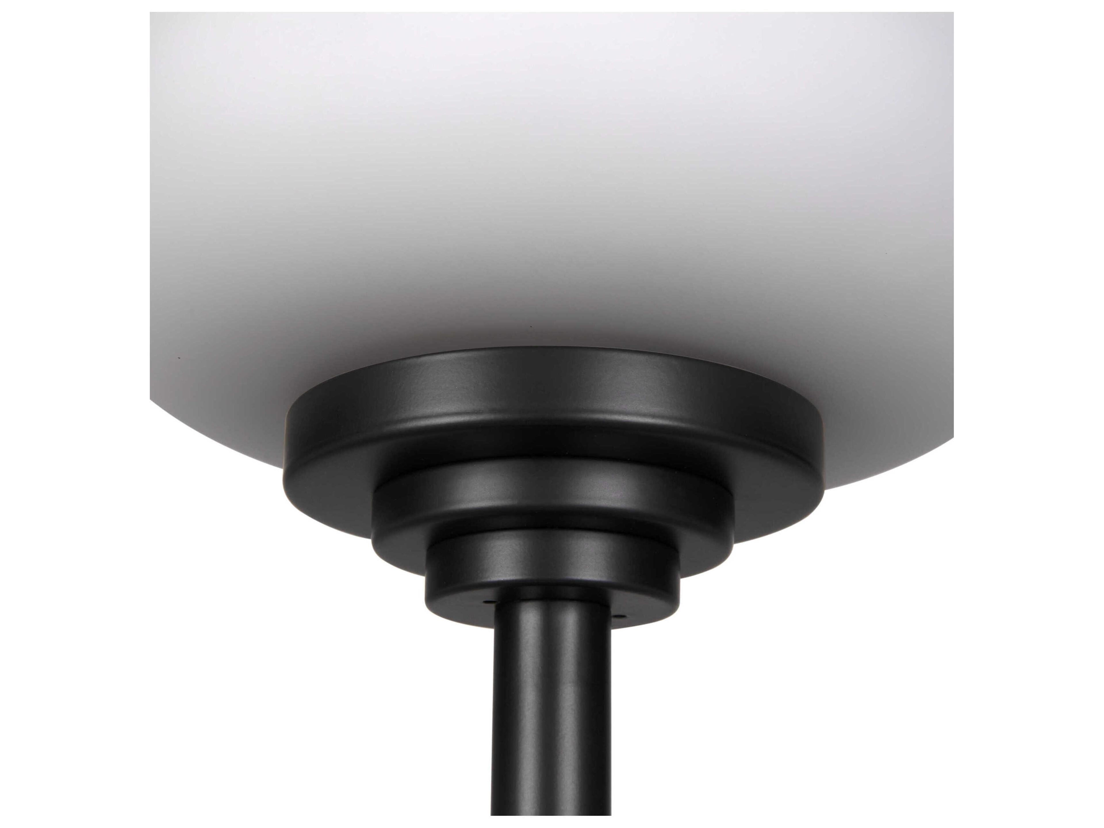 Noir Charlotte Matte Black Buffet Lamp