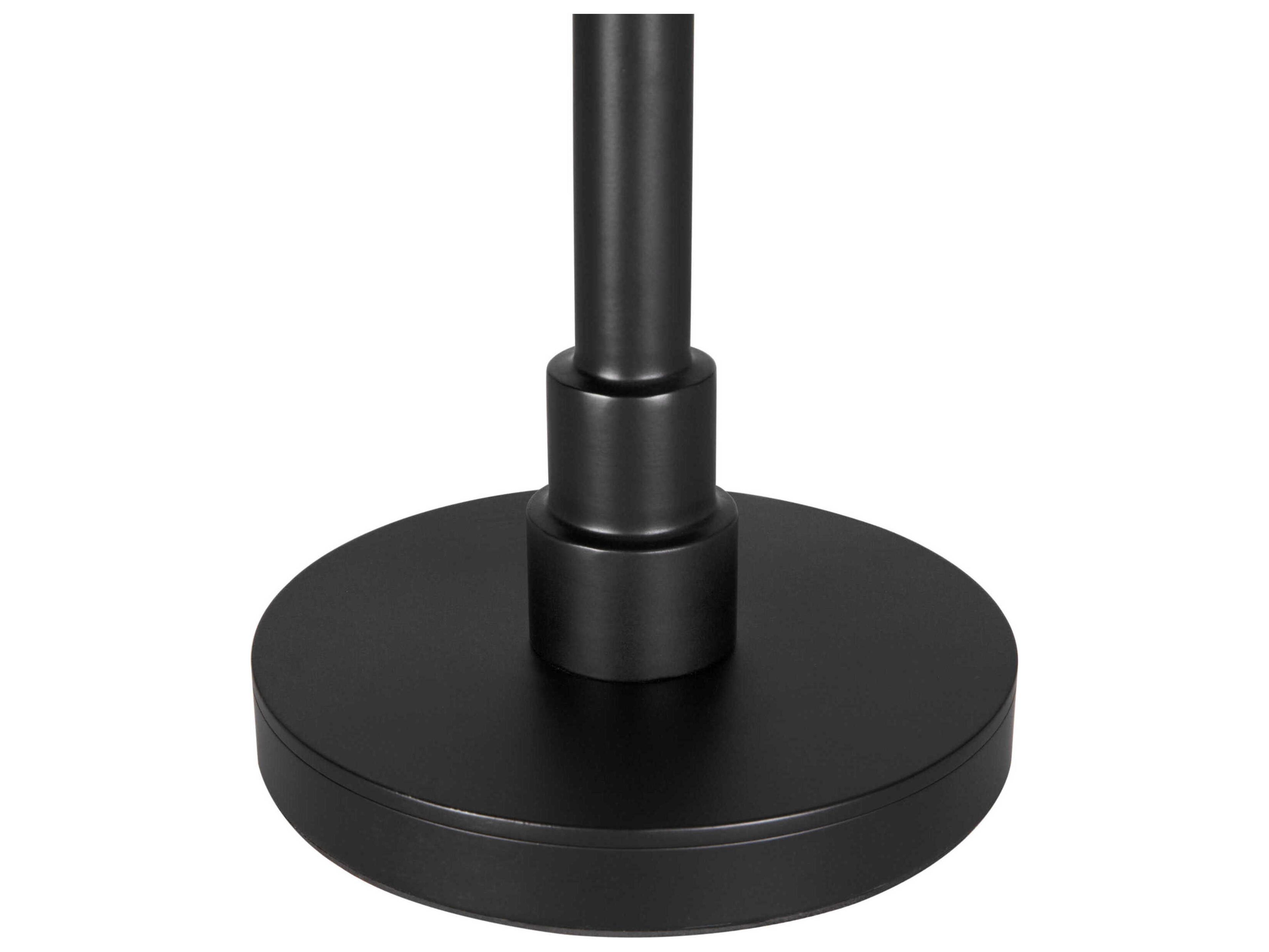 Noir Charlotte Matte Black Buffet Lamp