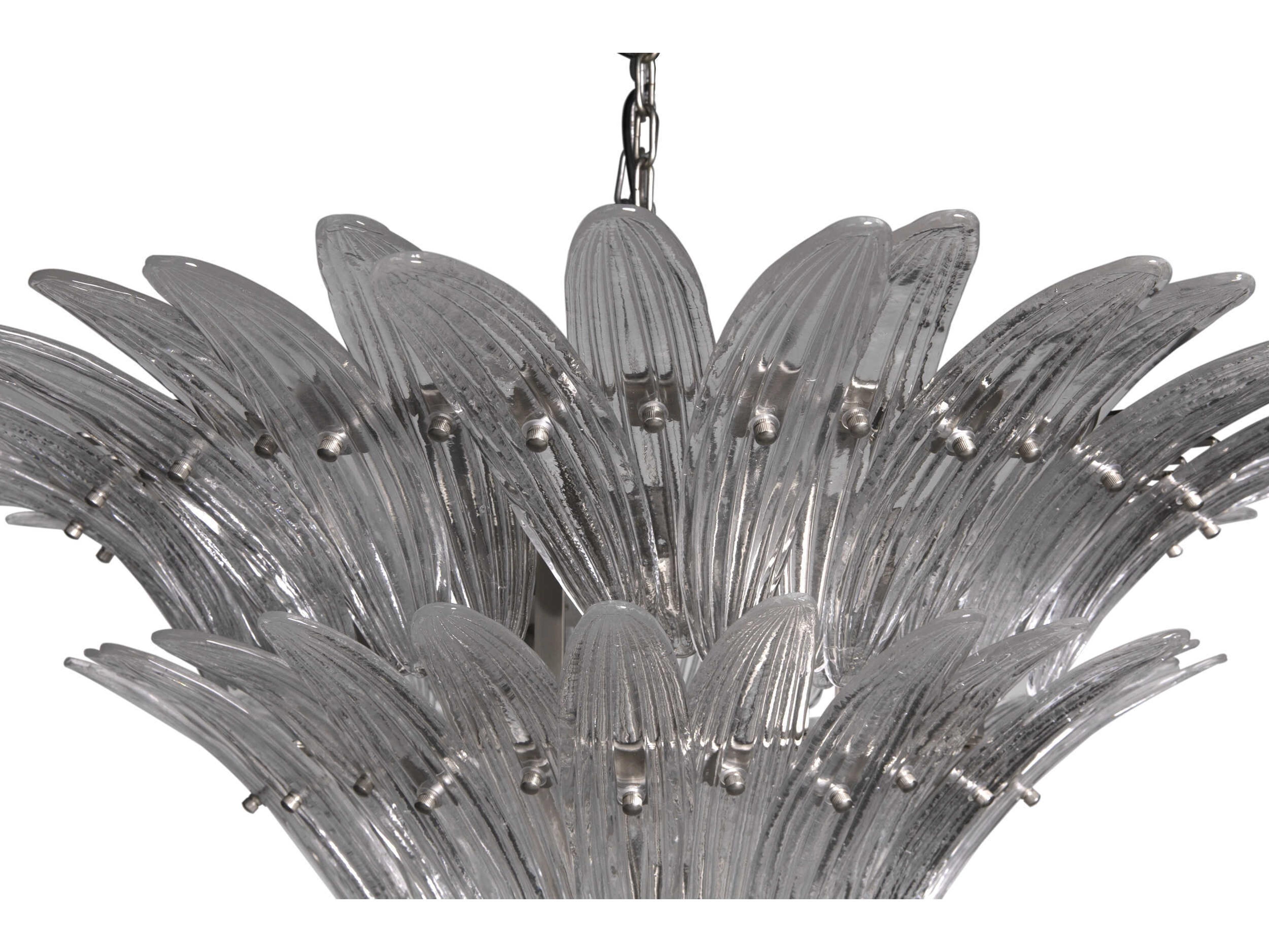 Noir Emperor 16-Light Antique Silver Chandelier