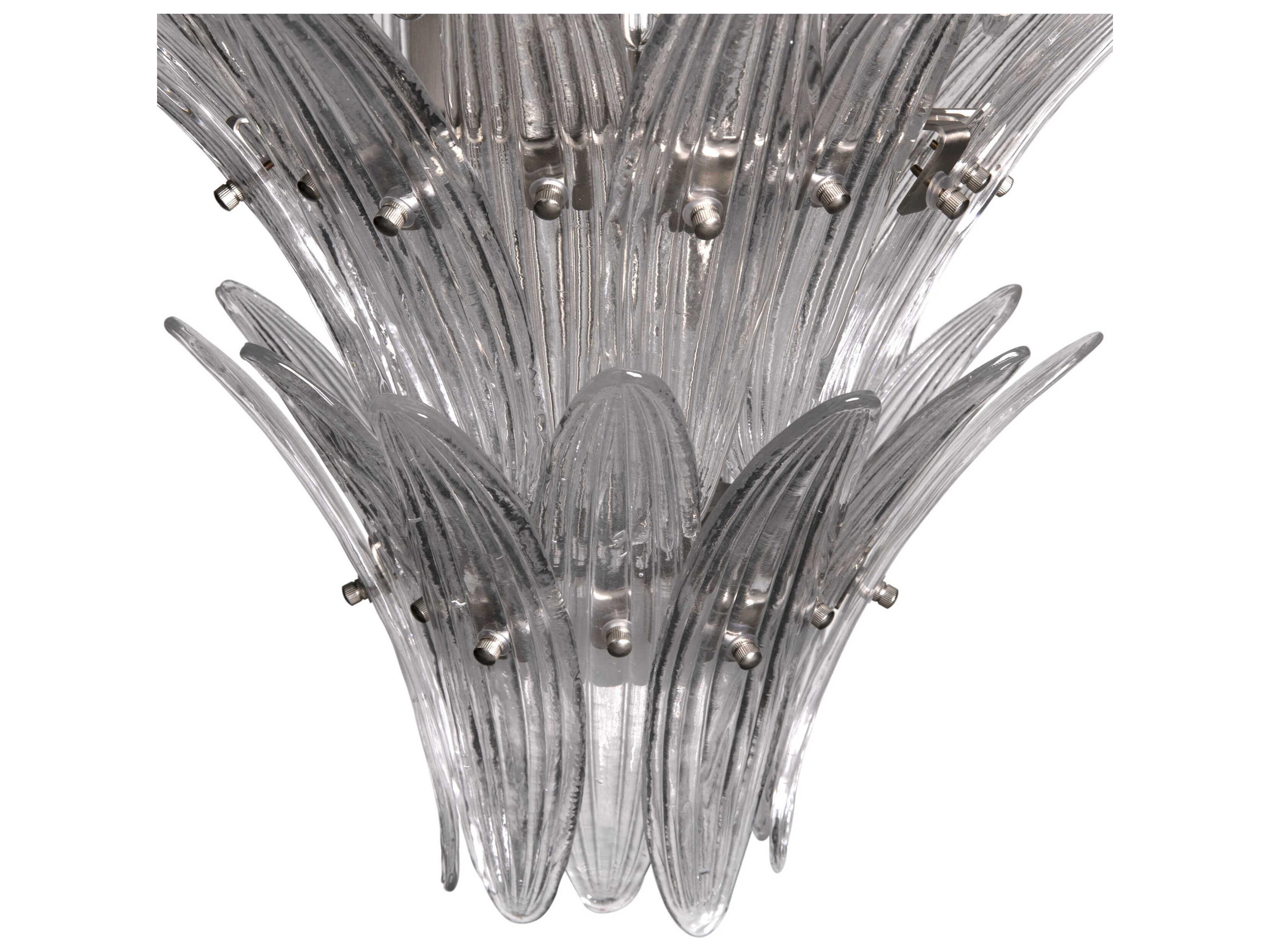 Noir Emperor 16-Light Antique Silver Chandelier