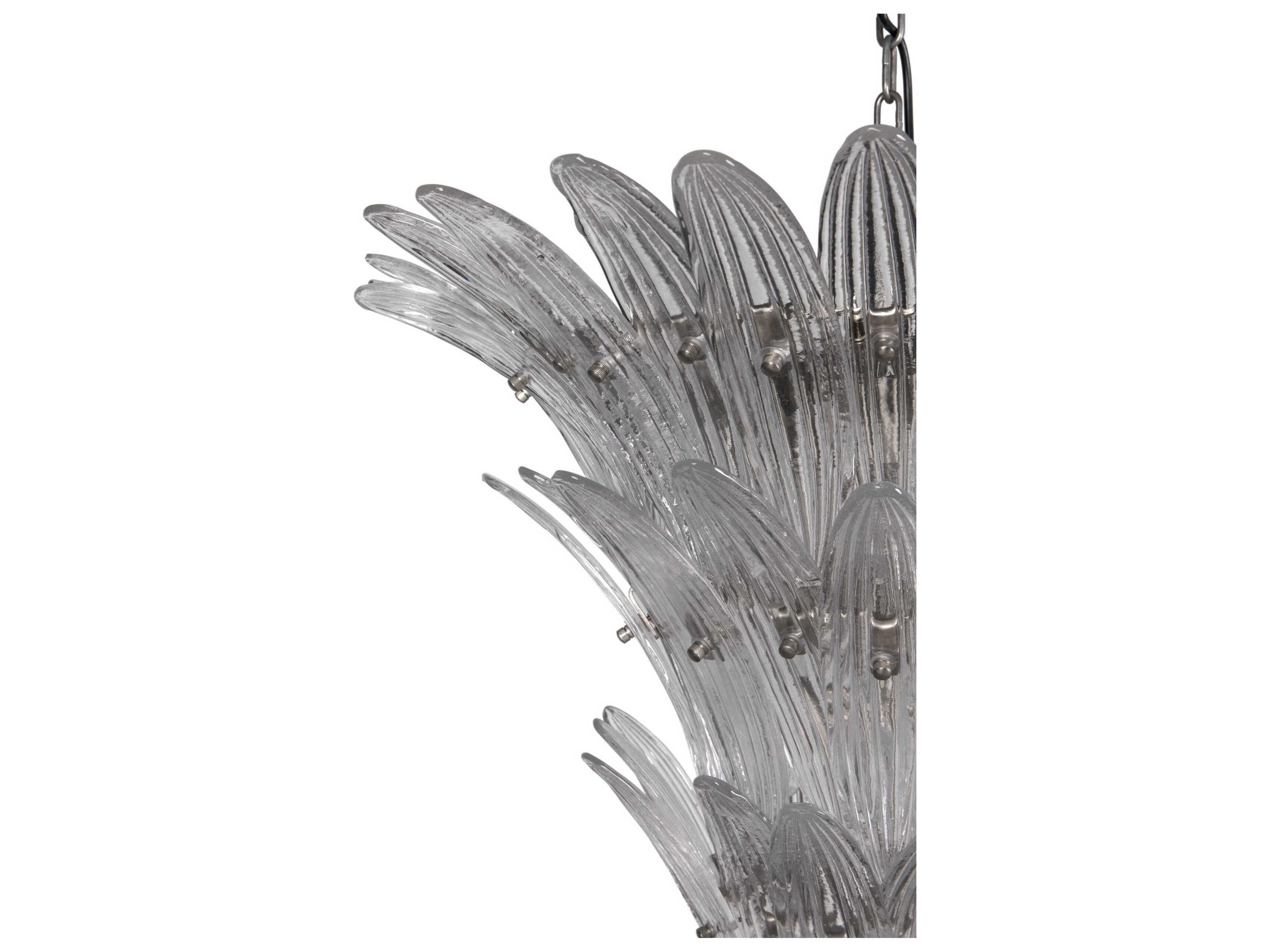 Noir Emperor 16-Light Antique Silver Chandelier