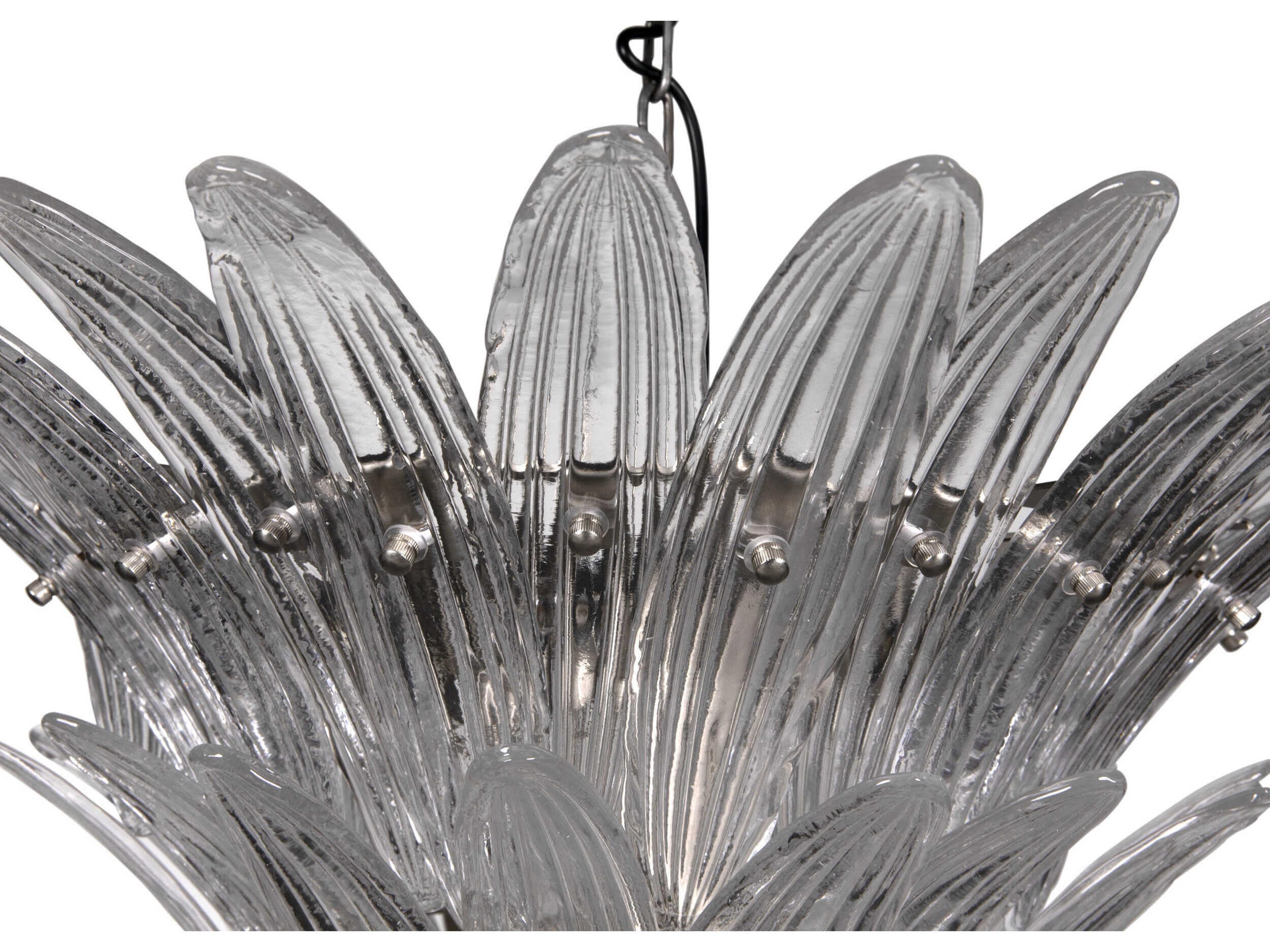 Noir Emperor 12-Light Antique Silver Chandelier