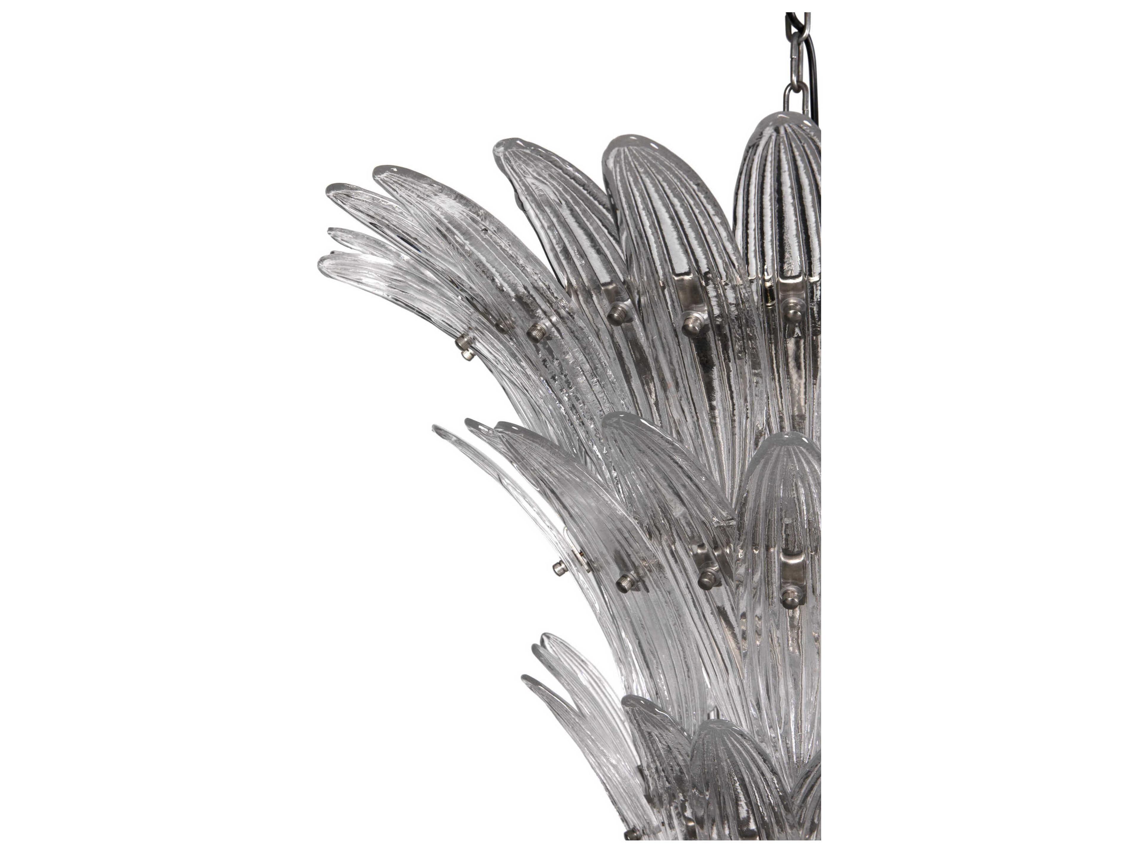 Noir Emperor 12-Light Antique Silver Chandelier