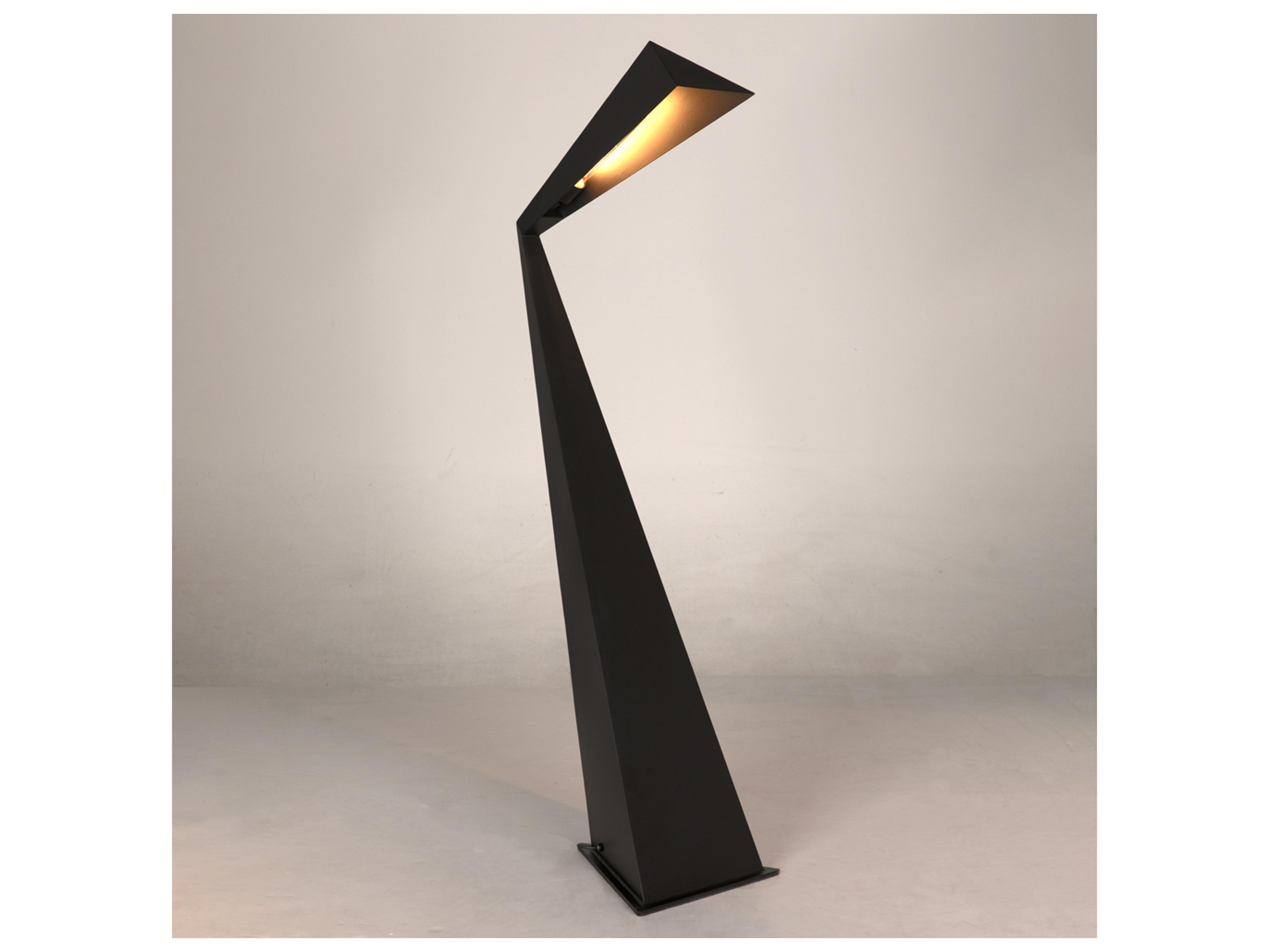 Noir Bat Matte Black Floor Lamp