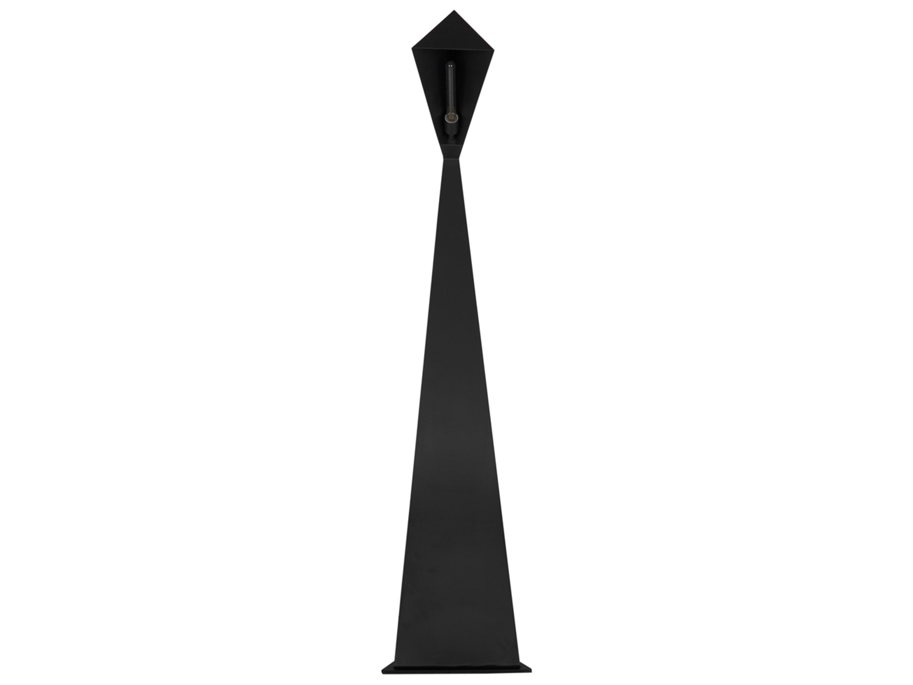 Noir Bat Matte Black Floor Lamp