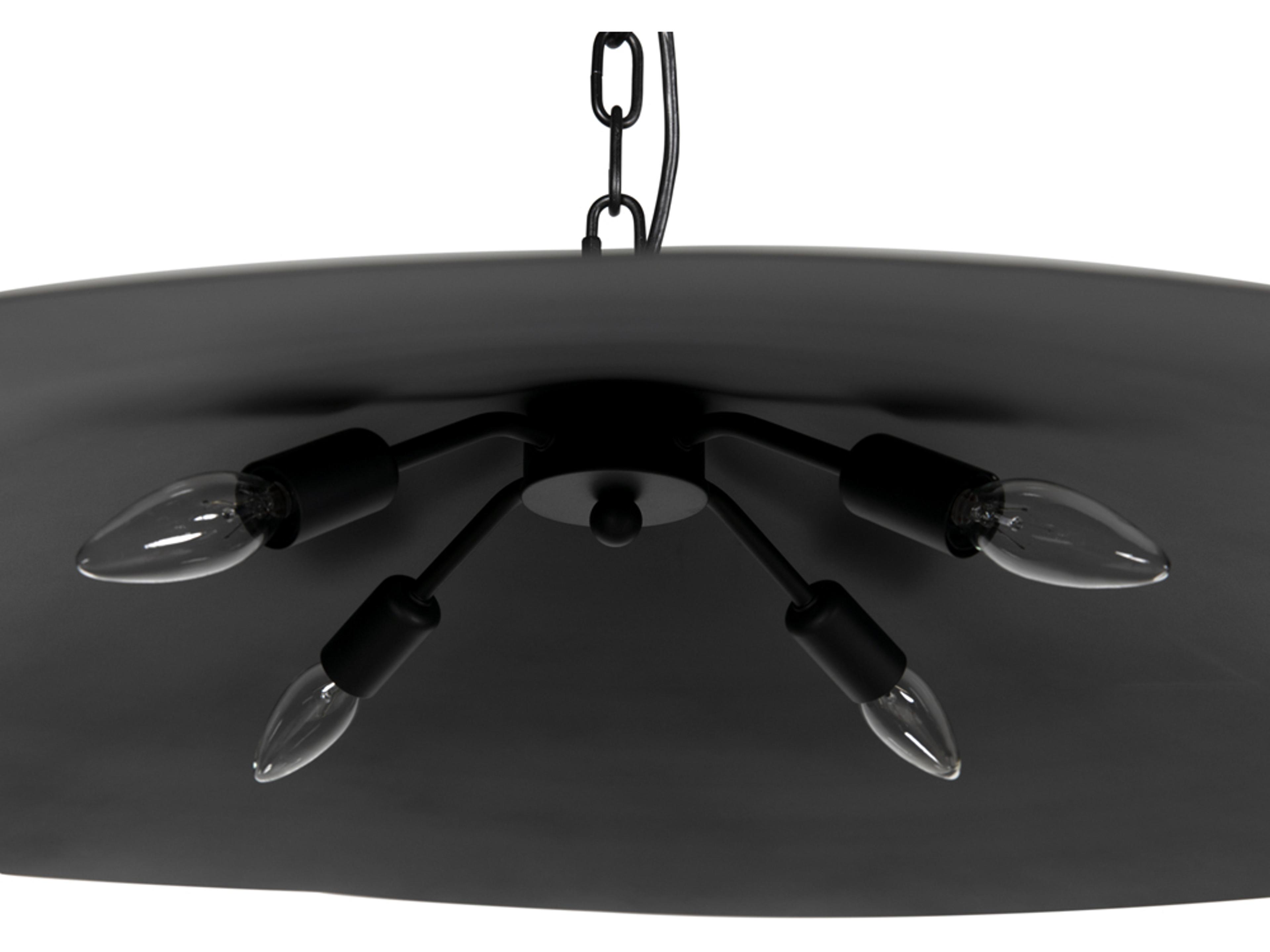 Noir Lark 4-Light Matte Black Pendant