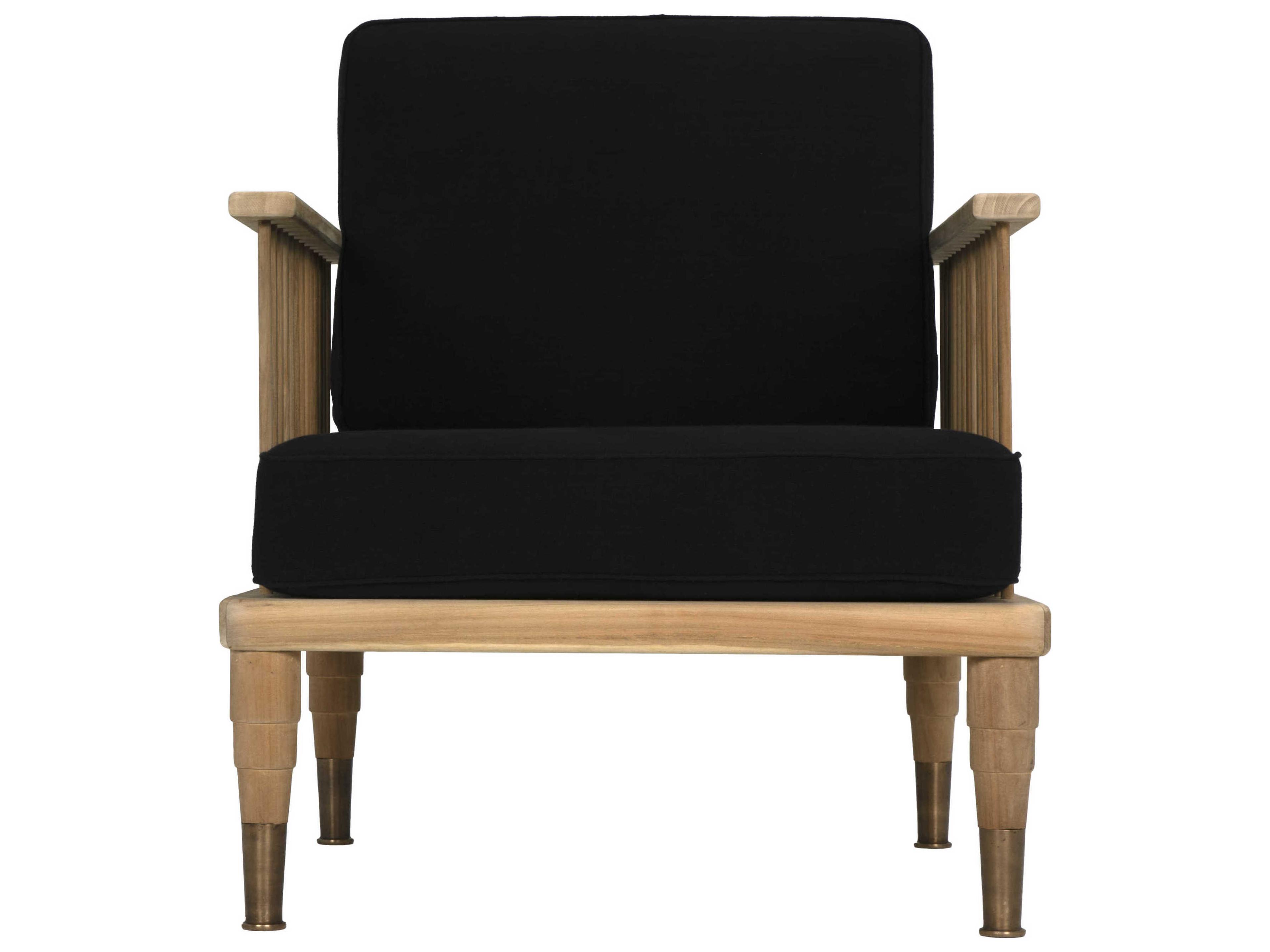 Noir Murphy Black Fabric Accent Chair