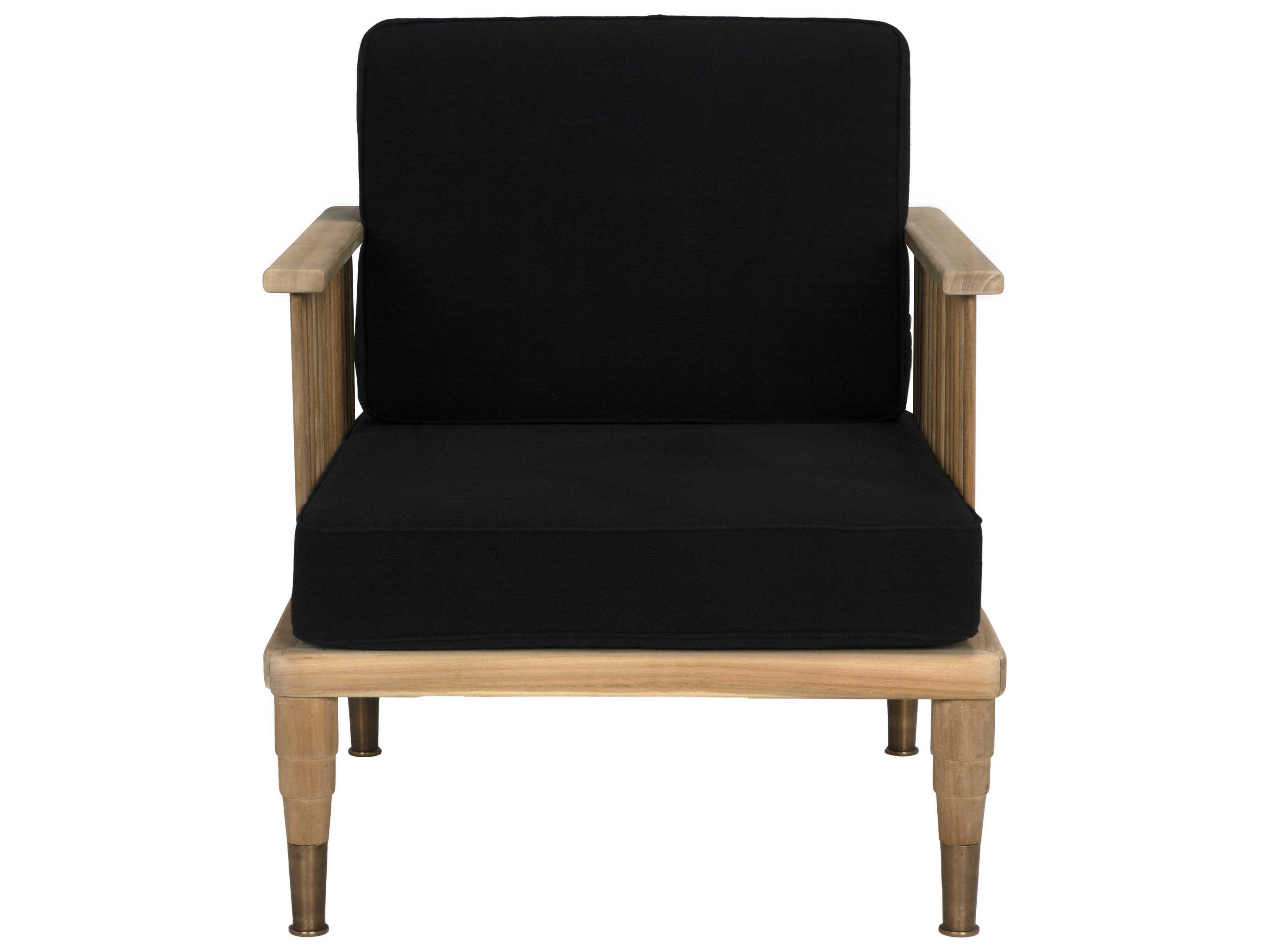 Noir Murphy Black Fabric Accent Chair