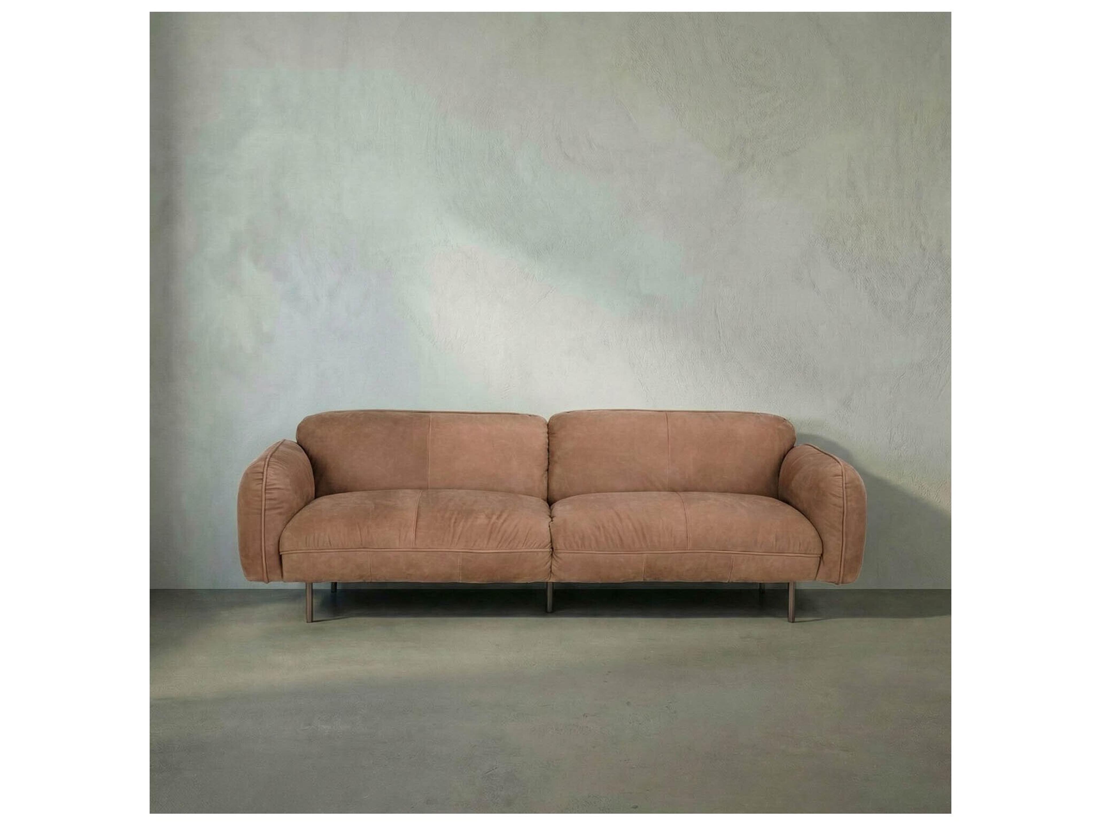 Noir Franklin Brown Leather Sofa