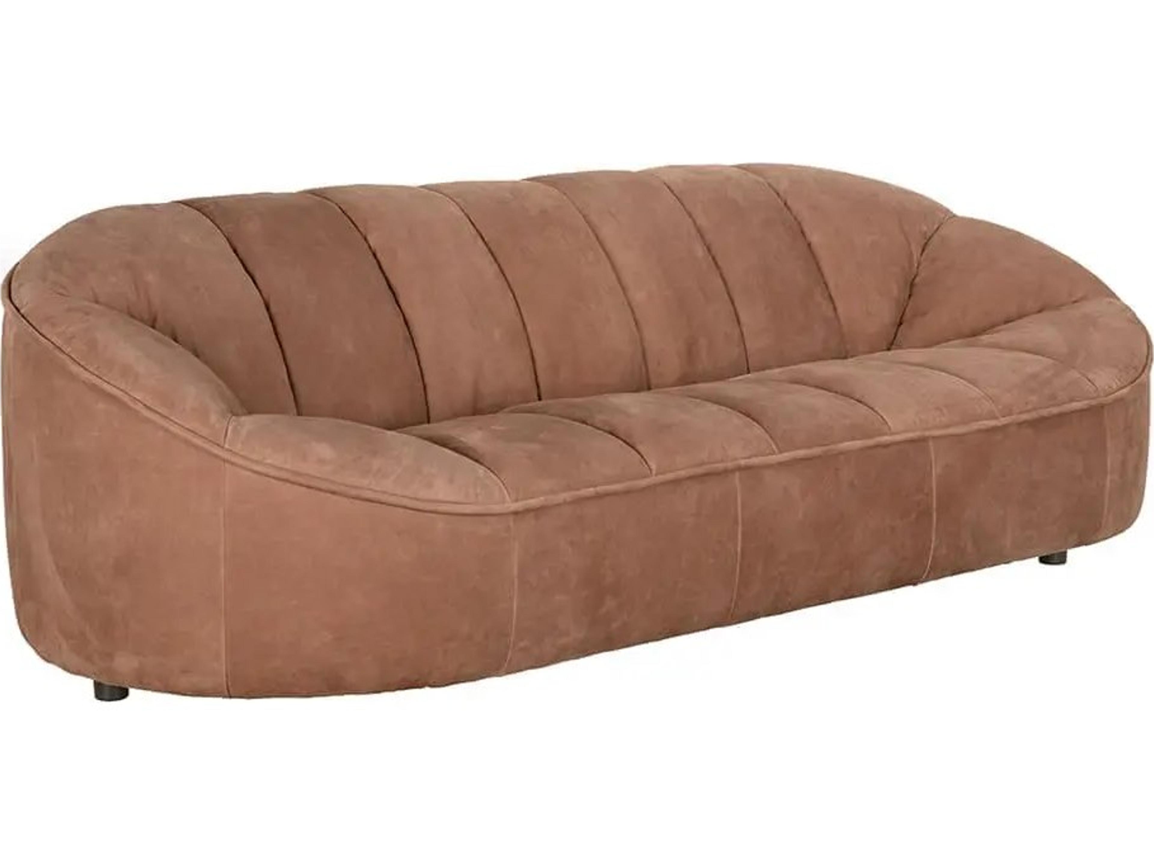 Amadeus Brown Leather Sofa