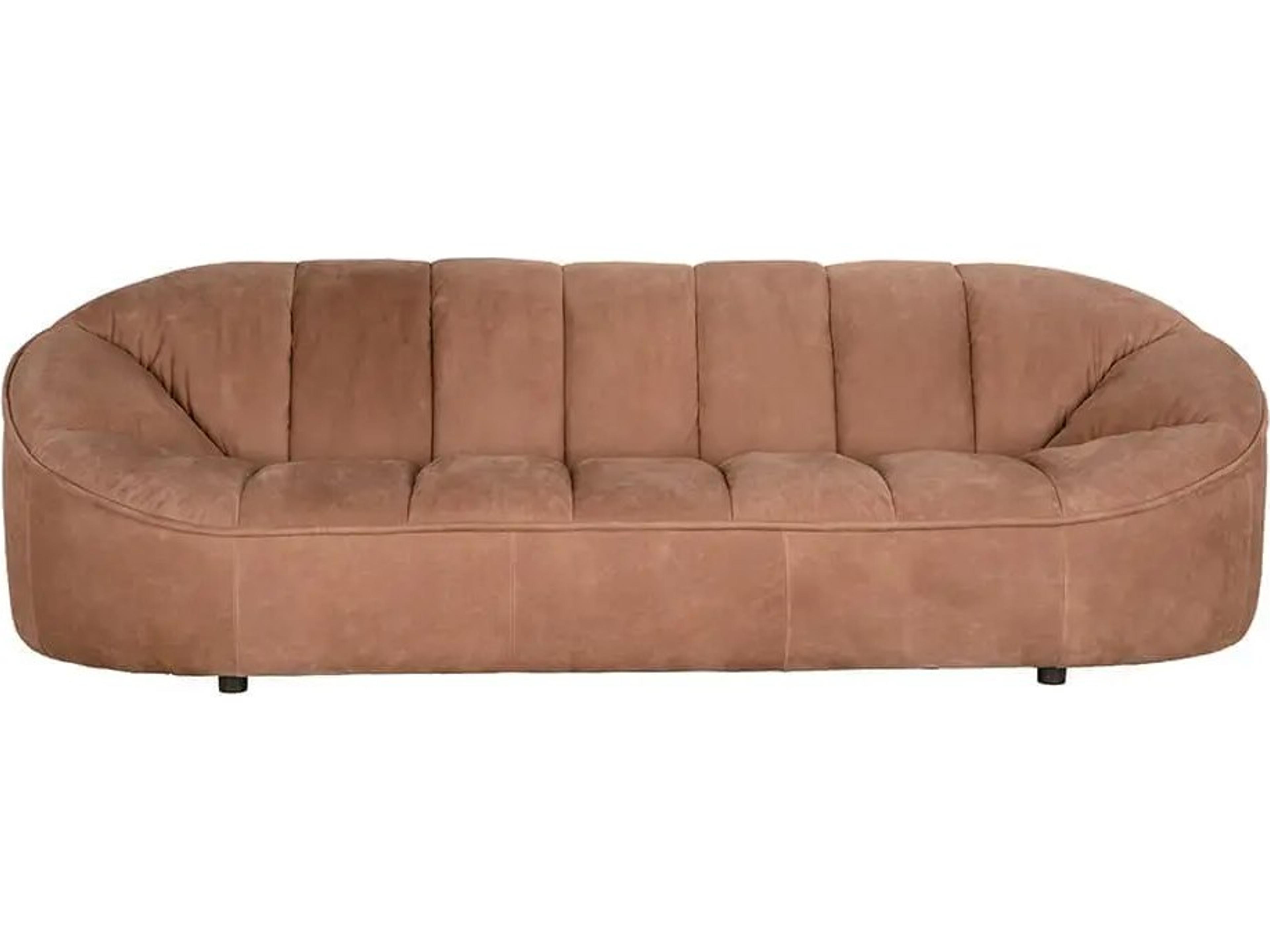 Noir Amadeus Brown Leather Sofa