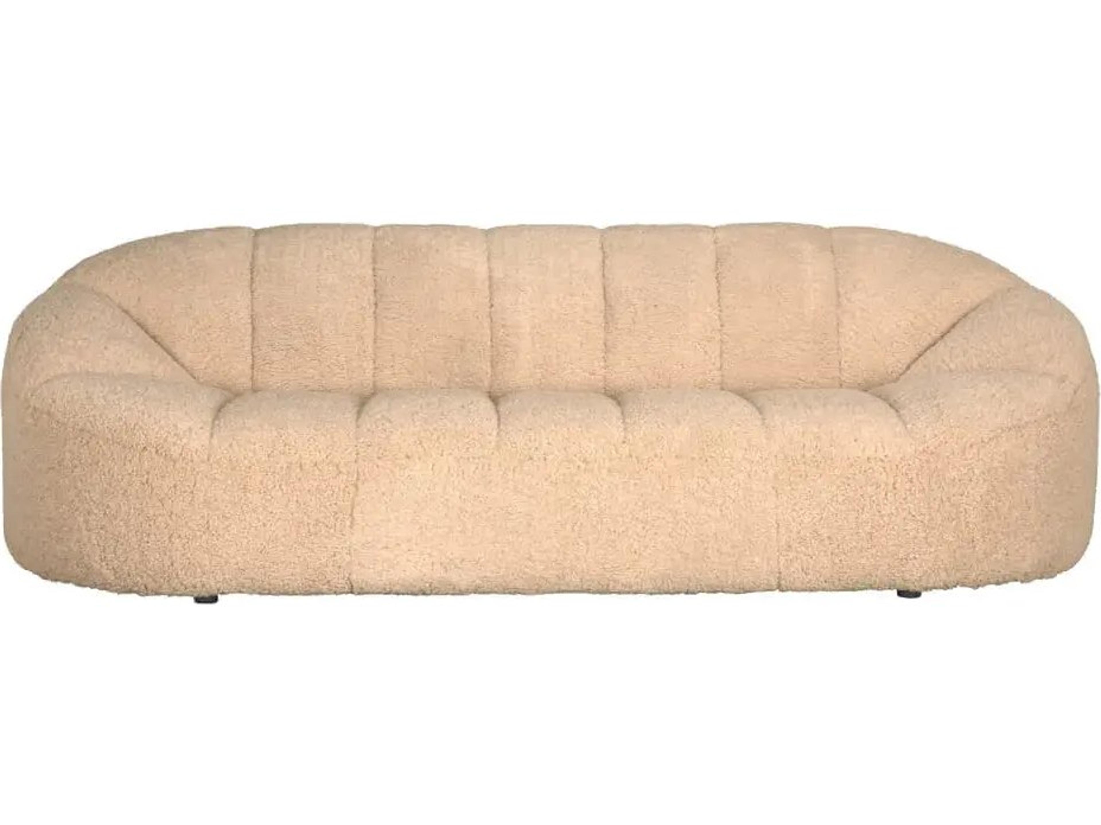 Noir Amadeus Beige Upholstered Sofa